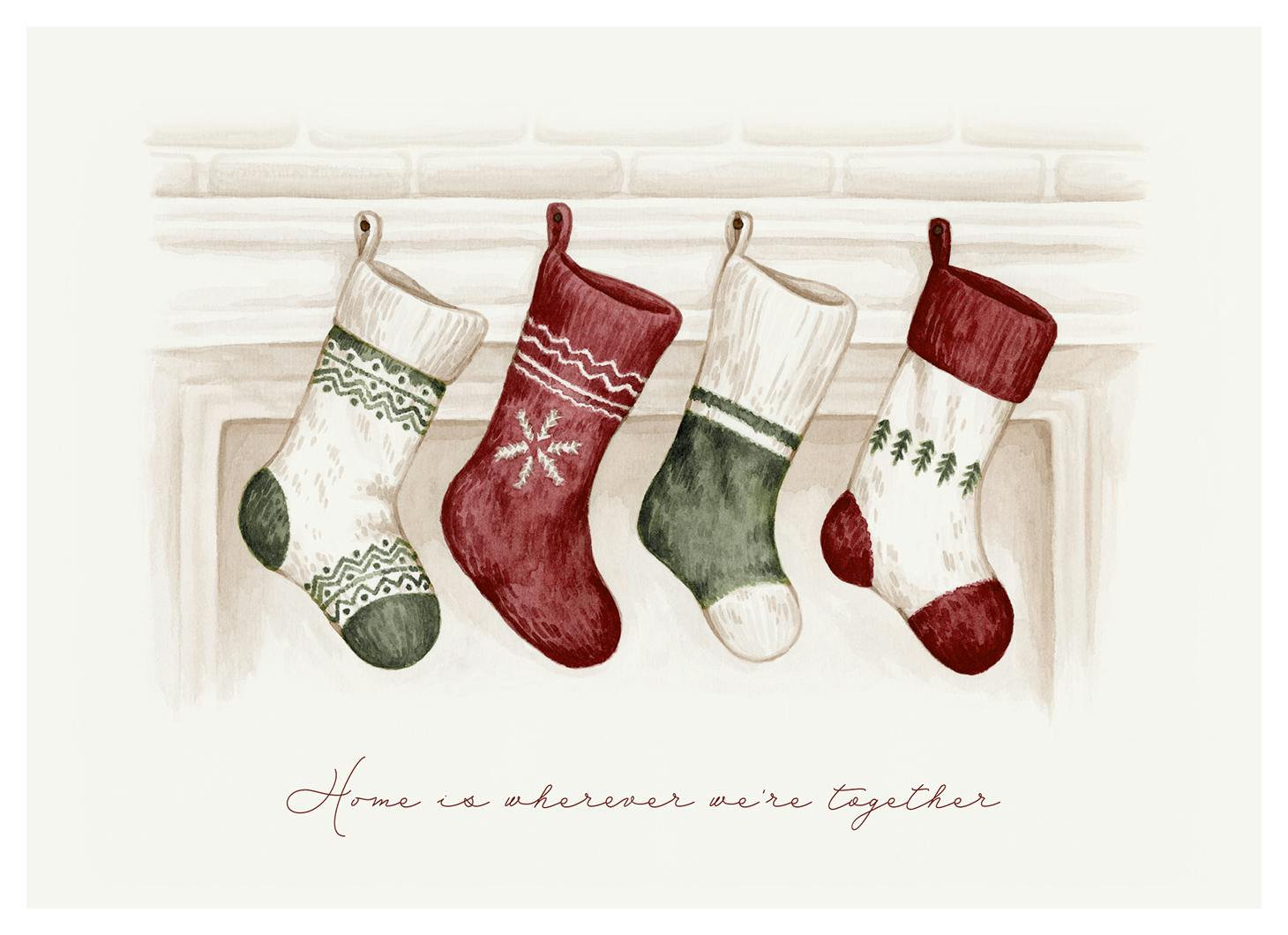 Home Is Wherever We're Together Plakat (13x18 cm)- Plakaty świąteczne