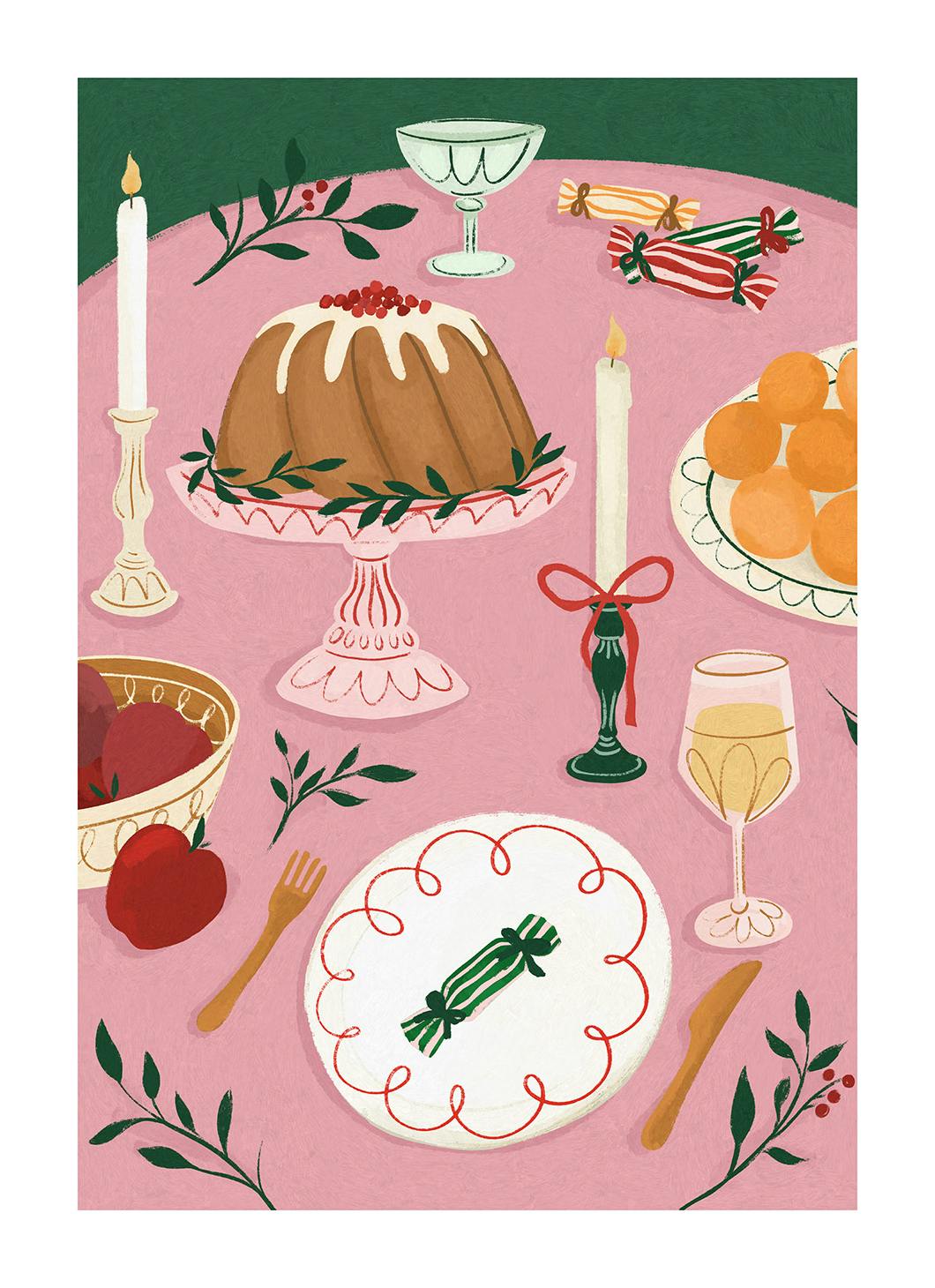 The Cake is Served Poster (21x30 cm)