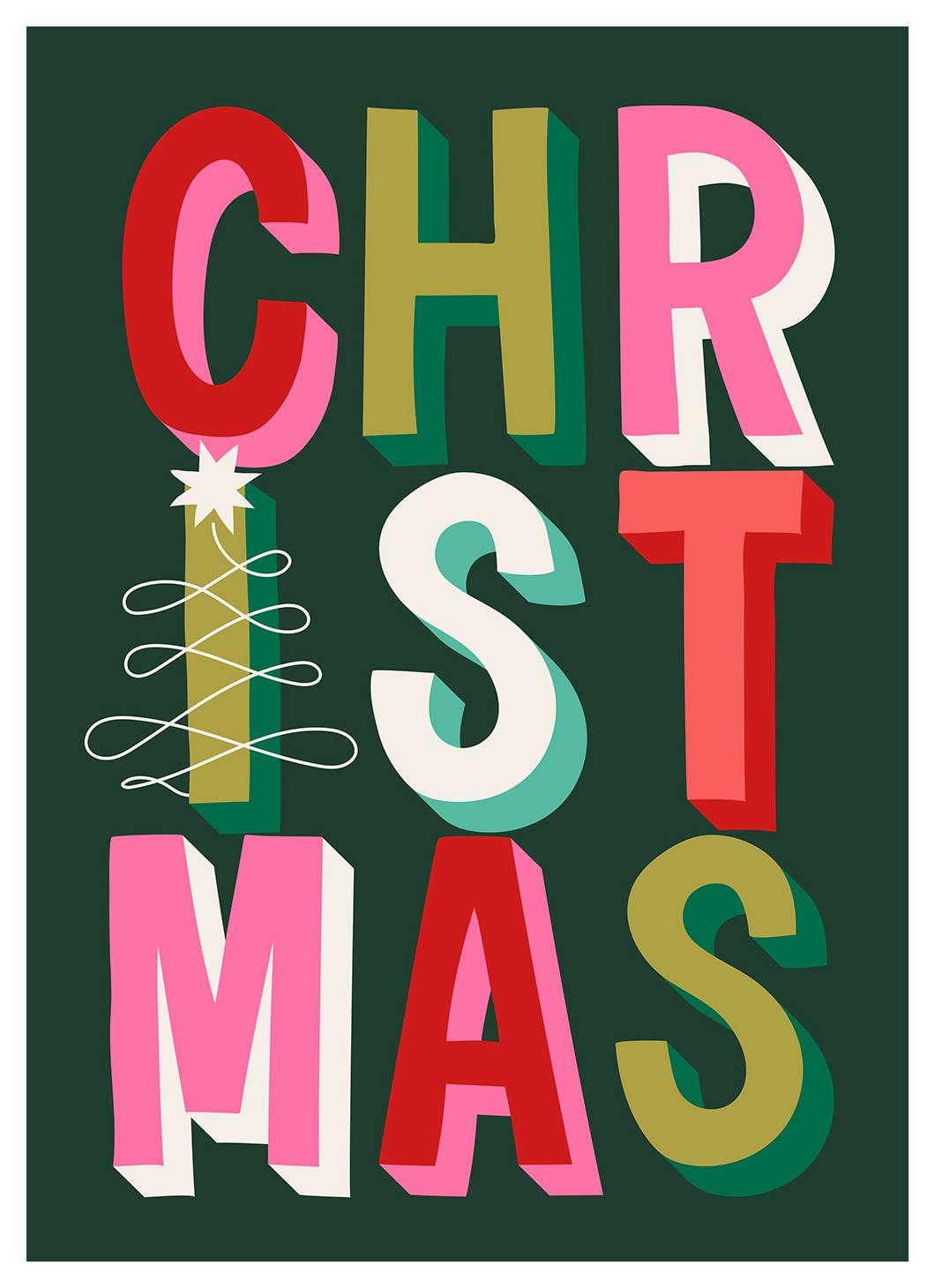Prints - Bold Christmas Print (50x70 cm) - Holiday Prints