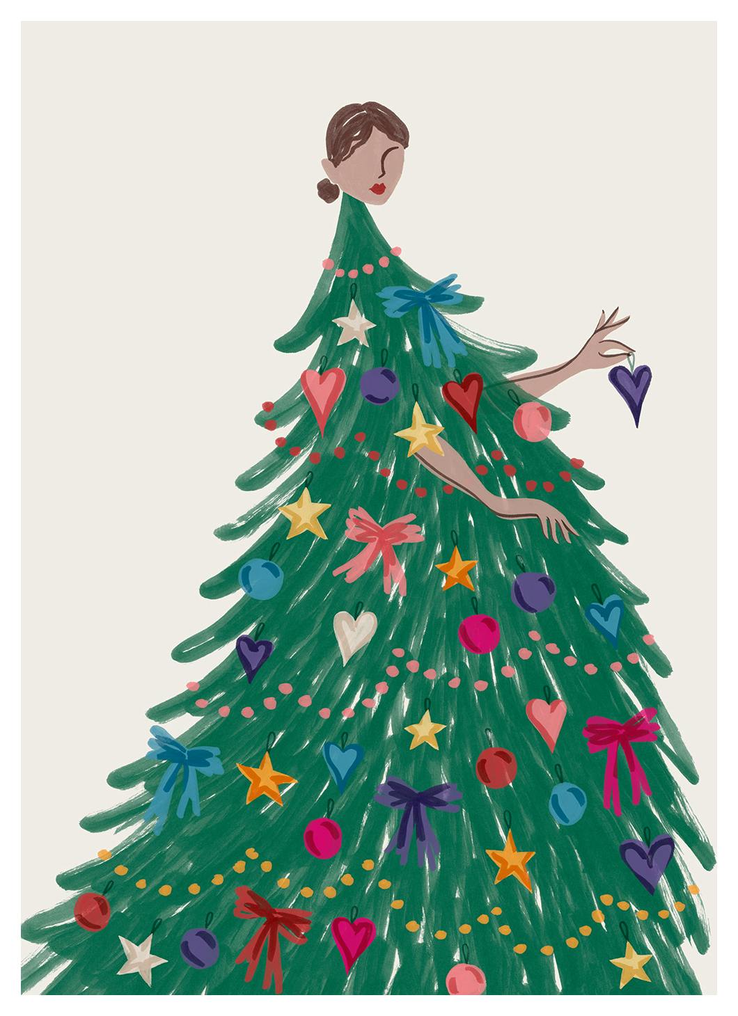 Prints - Dress for the Holidays Print (30x40 cm) - Holiday Prints