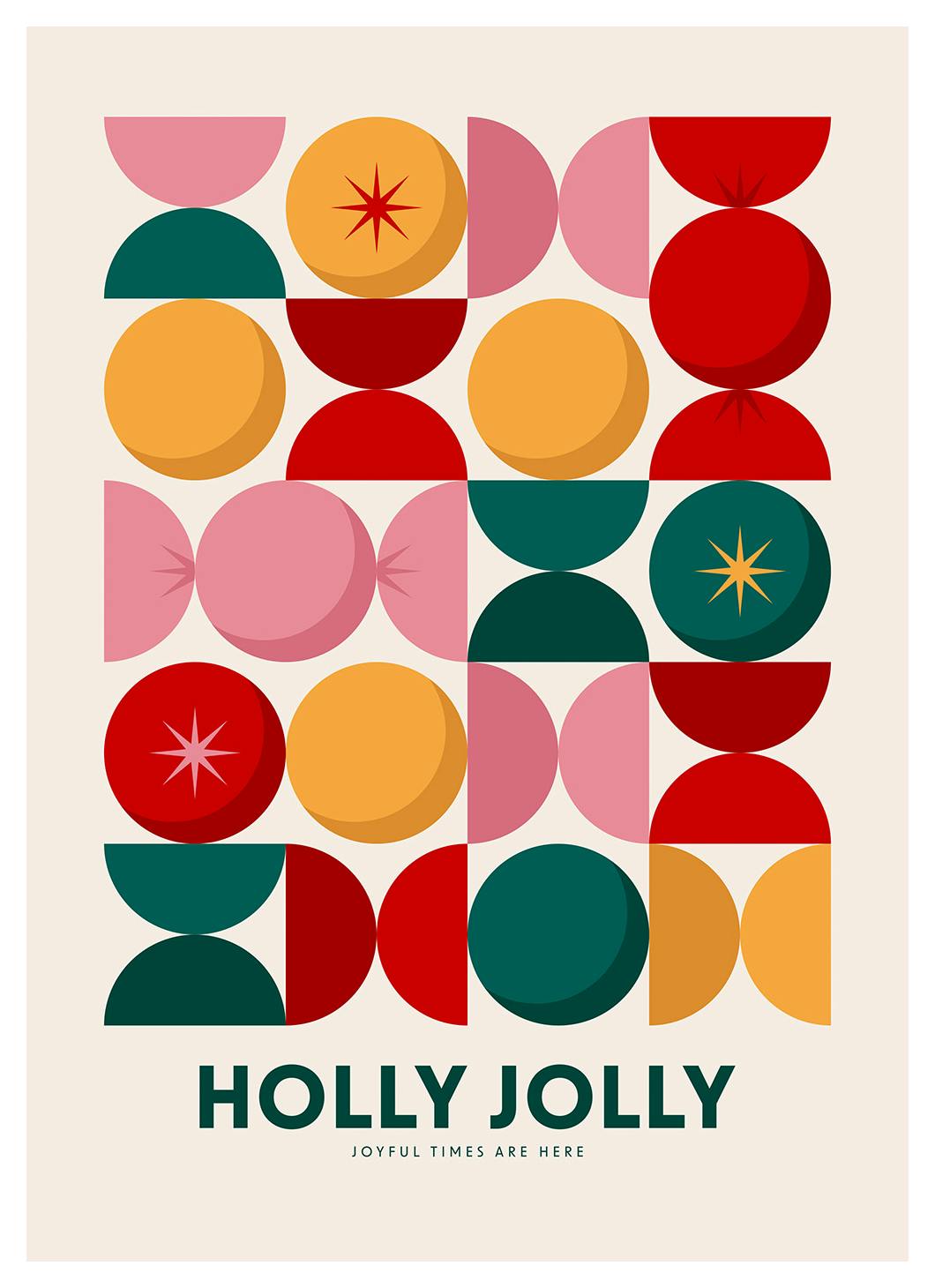 Prints - Holly Jolly Graphic Print (50x70 cm) - Holiday Prints