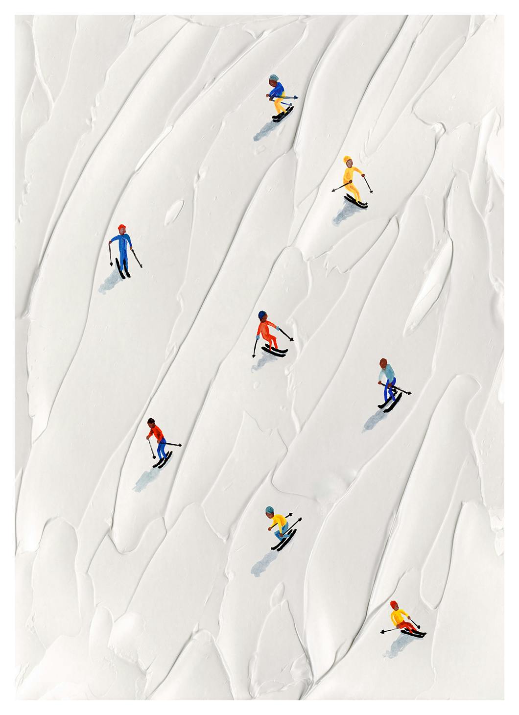 Ski Slope Poster (30x40 cm)