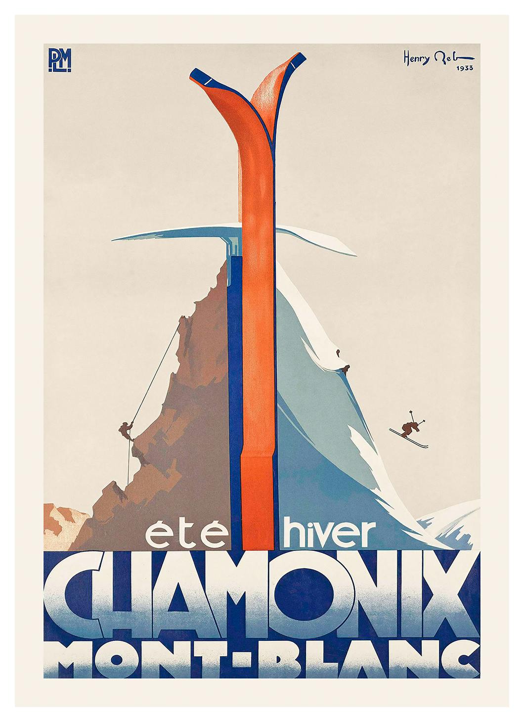 Chamonix Vintage Poster (50x70 cm)