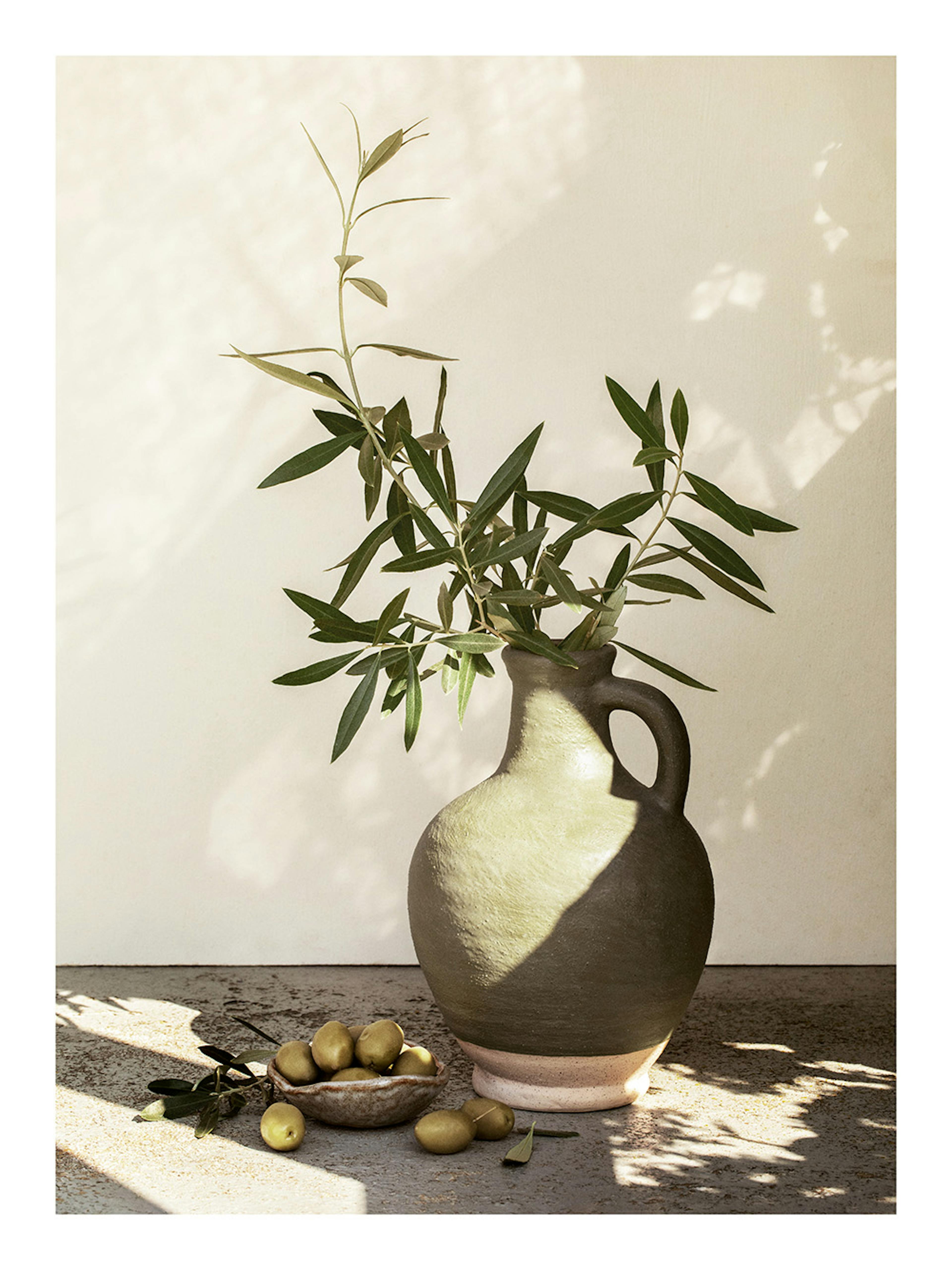 Sunlit Olives Affiche