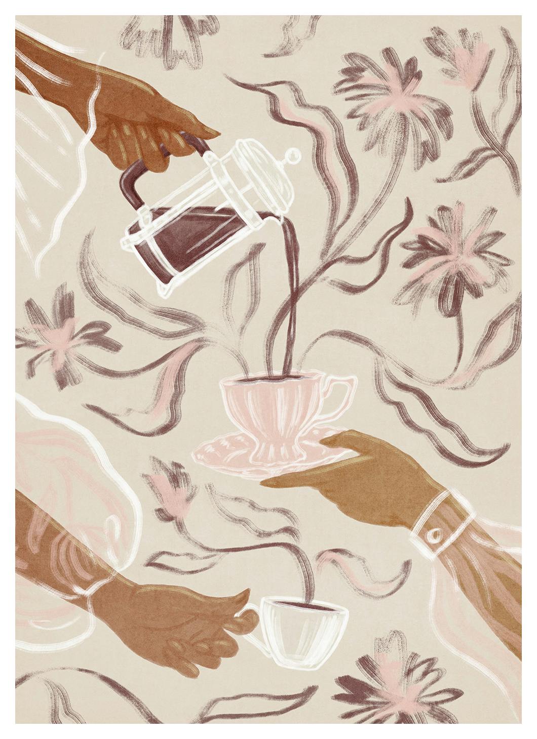Prints - Coffee Soirée Print (50x70 cm) - Kitchen wall art