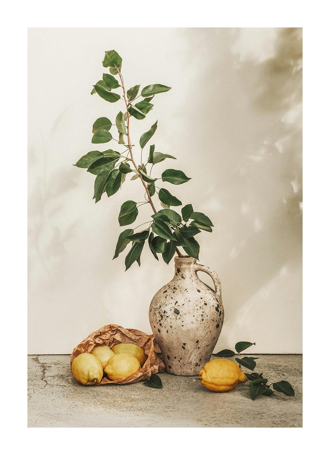 Afternoon Lemons Print (50x70 cm)