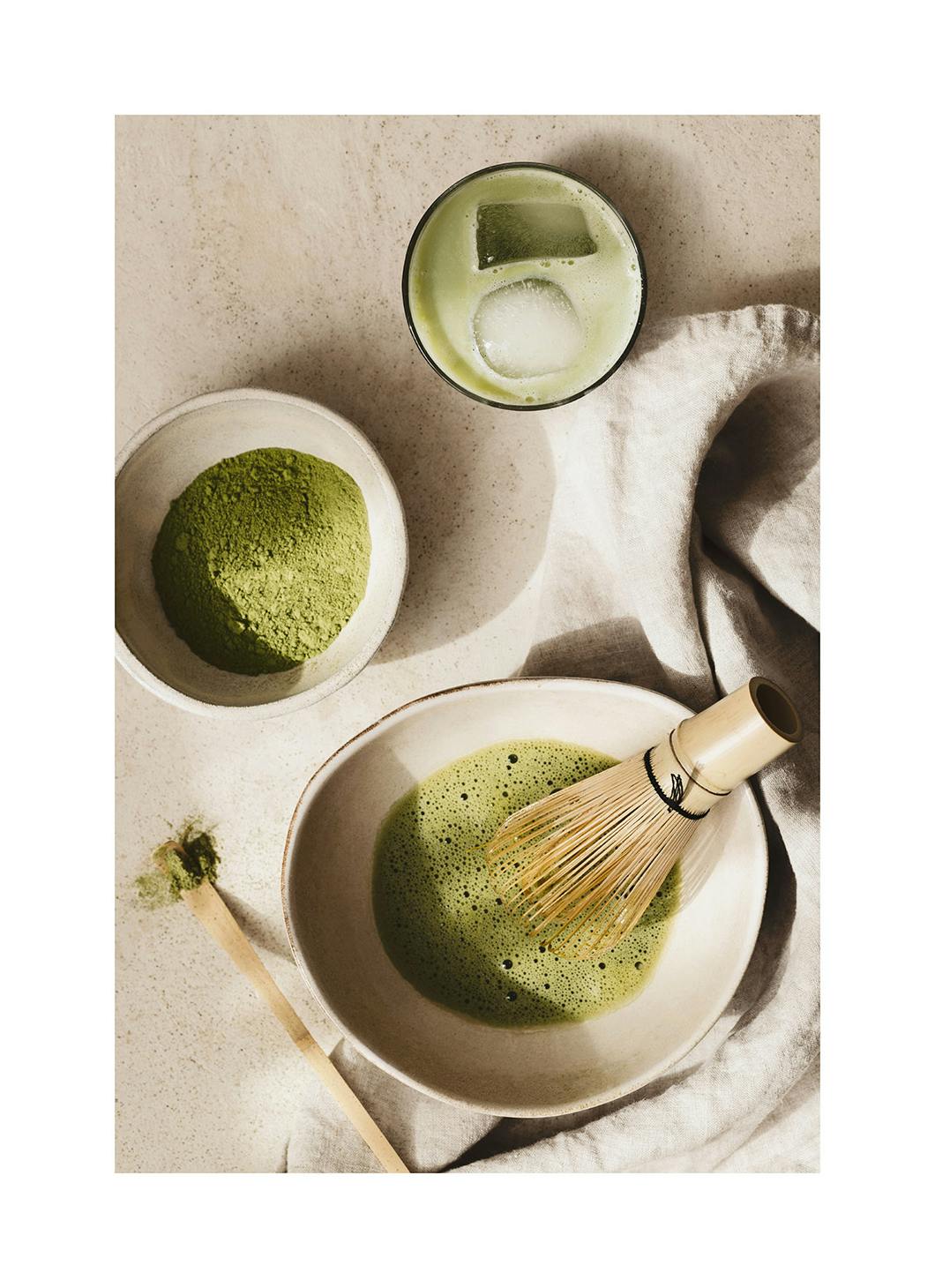 Prints - Matcha Powder Print (50x70 cm) - Kitchen wall art
