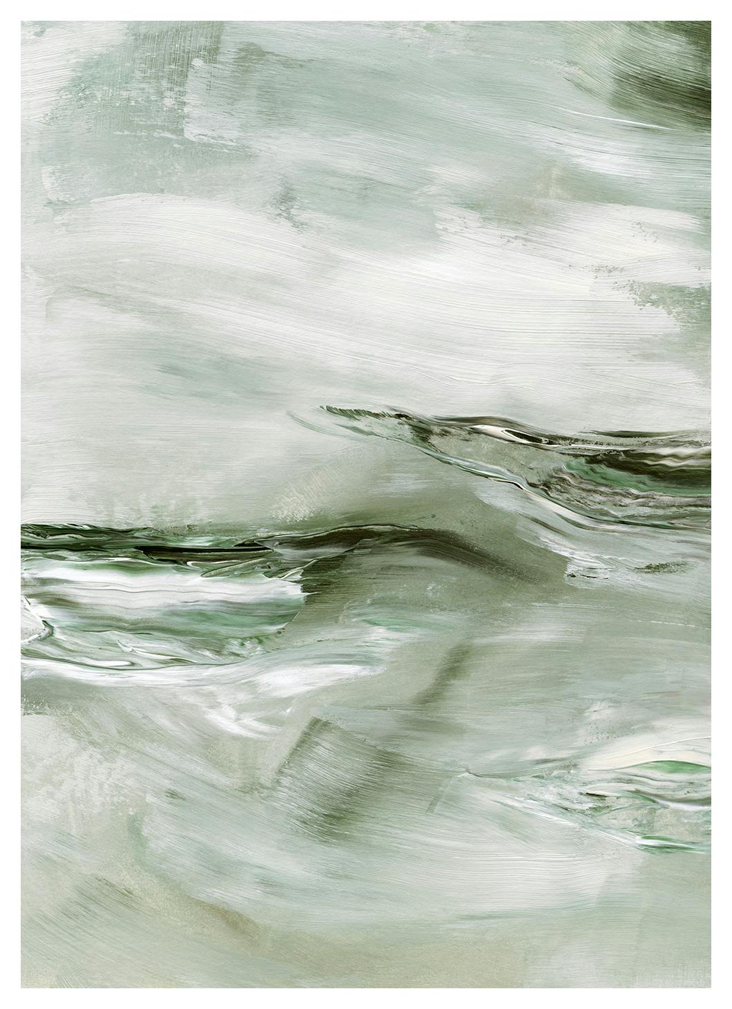 Abstract Waves Poster (30x40 cm)