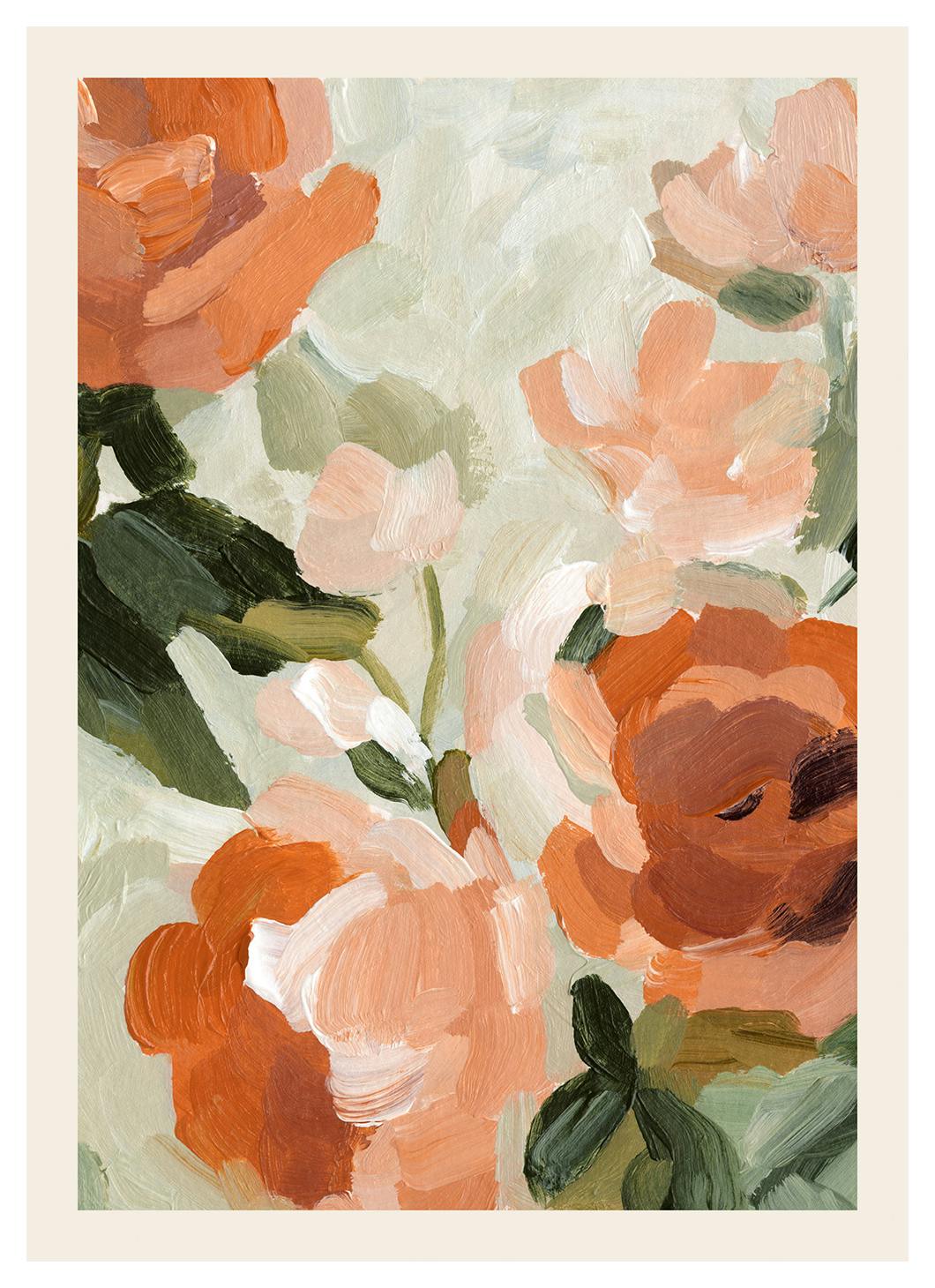 Soft Rustic Florals No2 Print (21x30 cm)