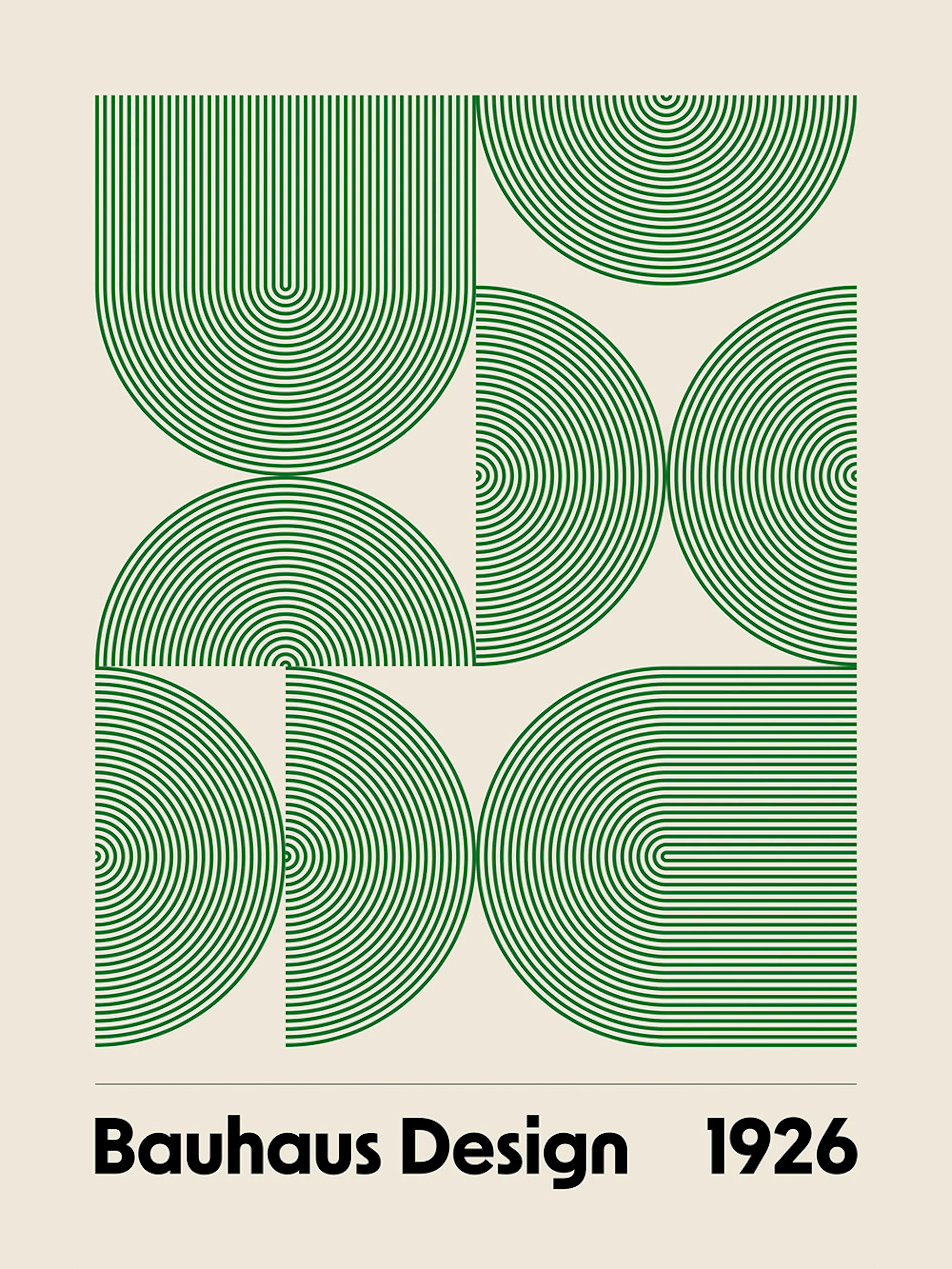Bauhaus Design Arches Print