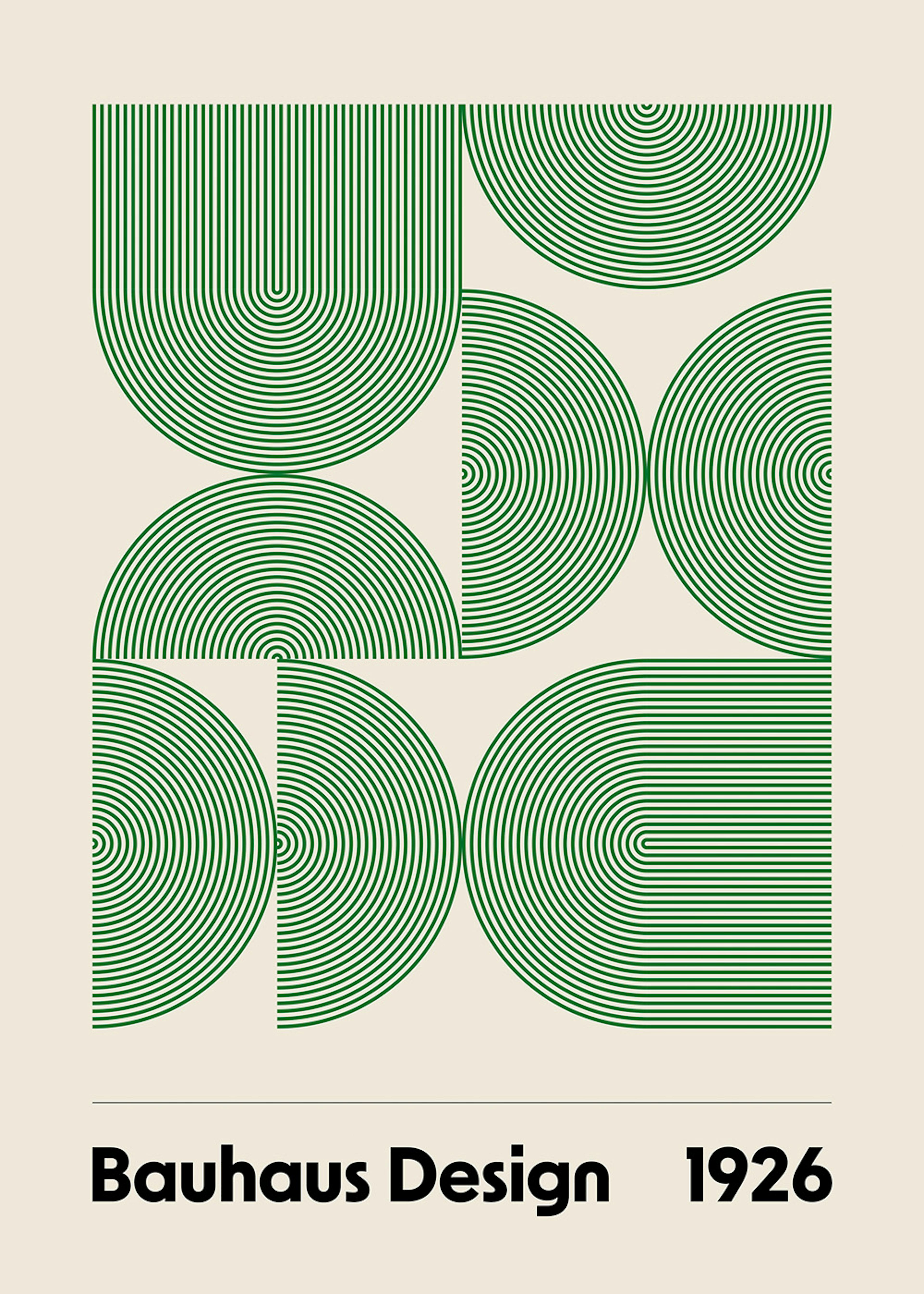 Bauhaus Design Arches Print 0