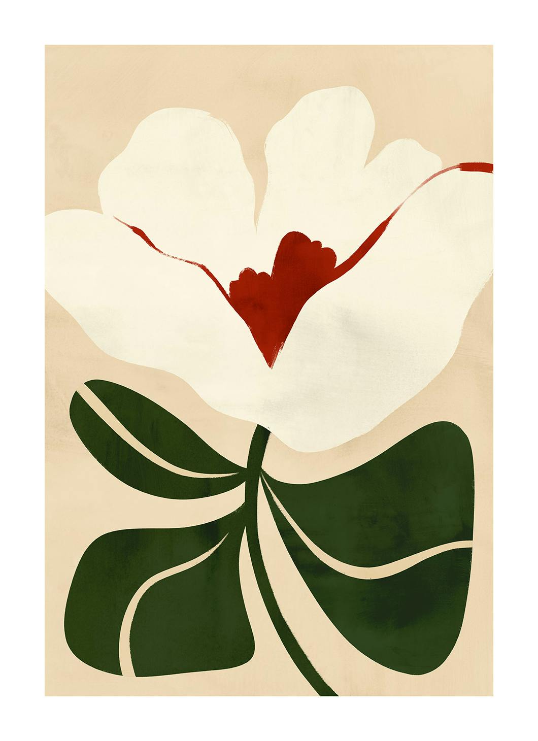 Illustrated Floral Poster (30x40 cm)