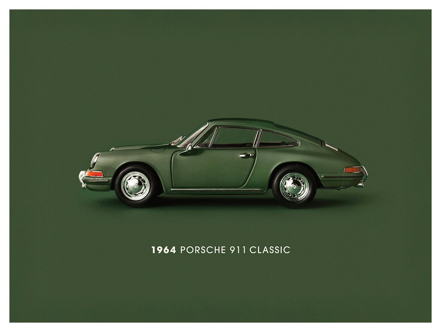 911 Classic Green Plakat (30x40 cm)- Fotografia
