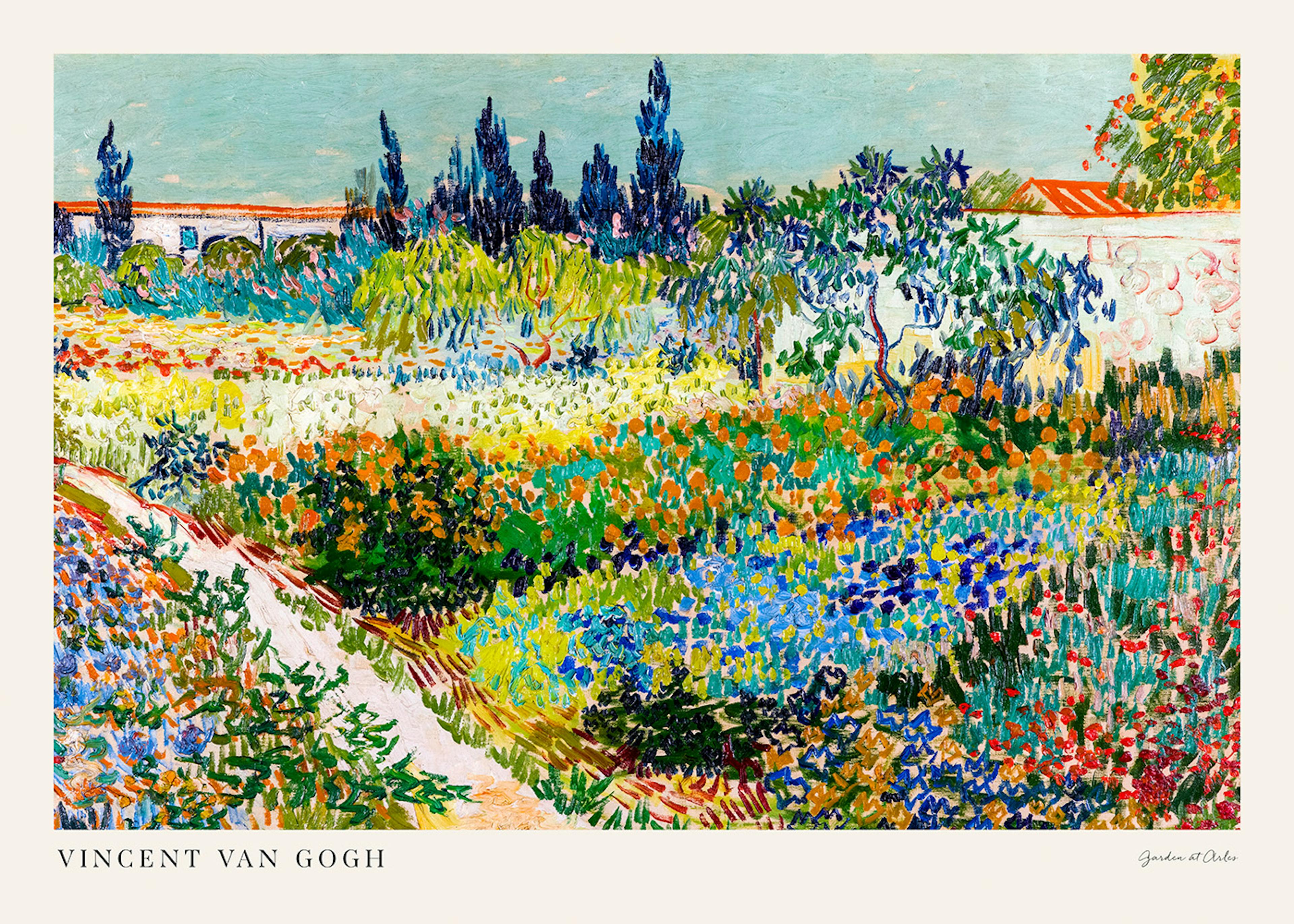 Van Gogh - Garden at Arles Landscape Poster 0
