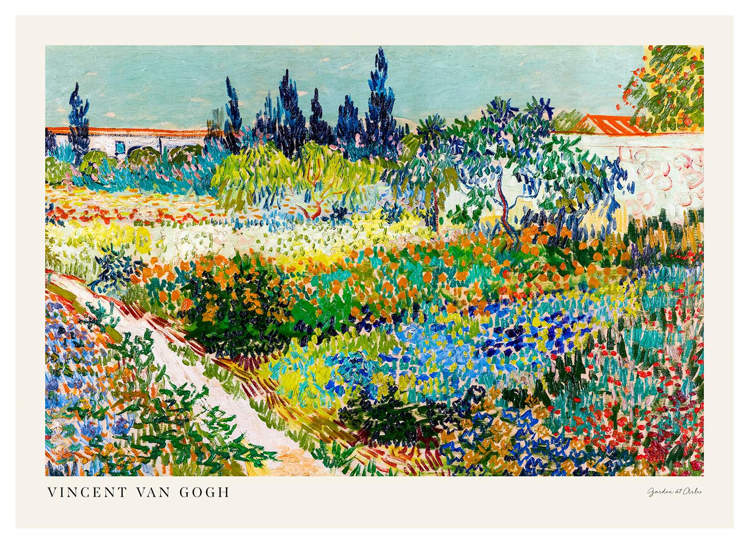 Van Gogh - Garden at Arles Landscape Plakat (30x40 cm)- Van Gogh Plakat