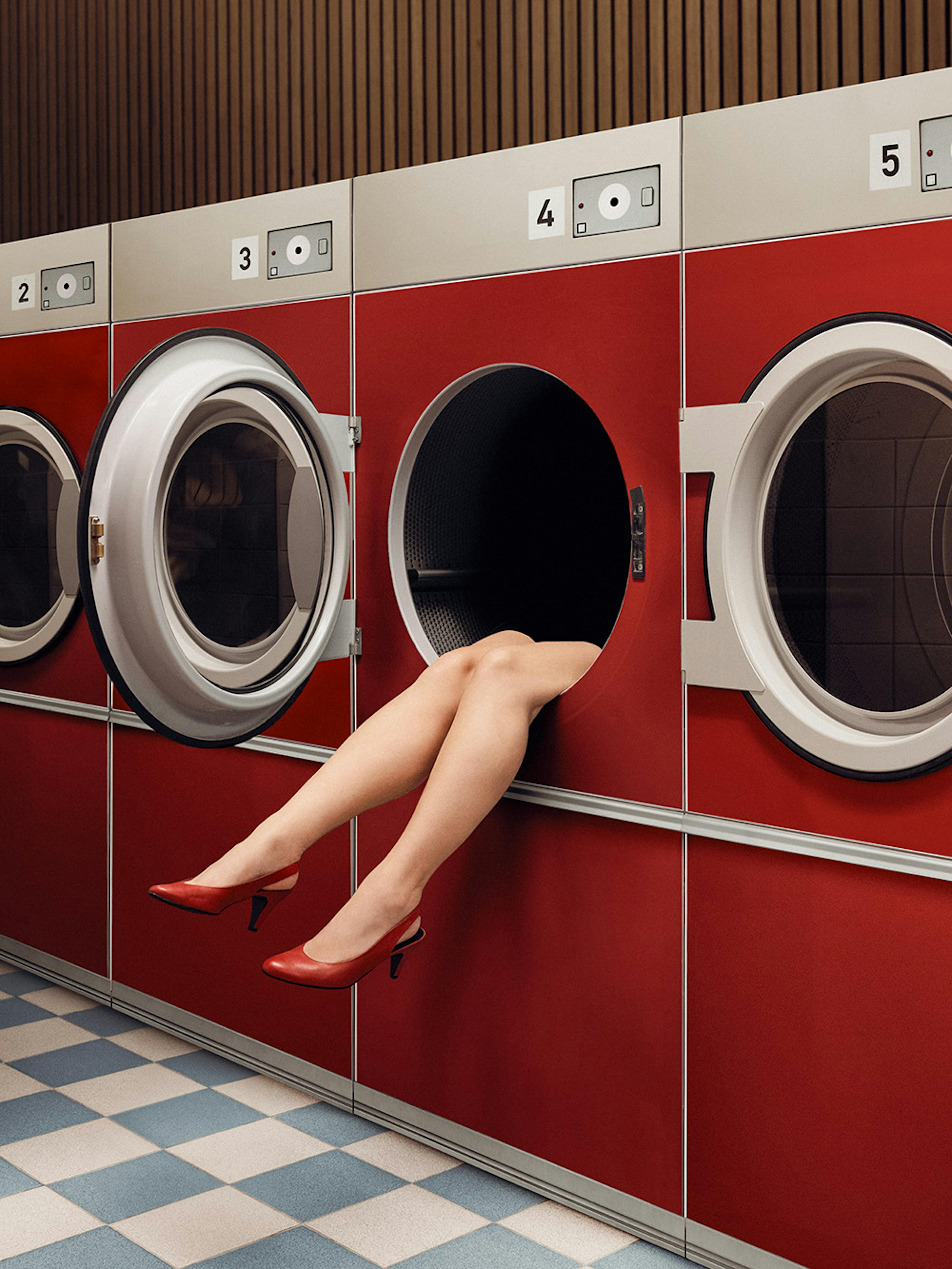 At the Laundromat Print