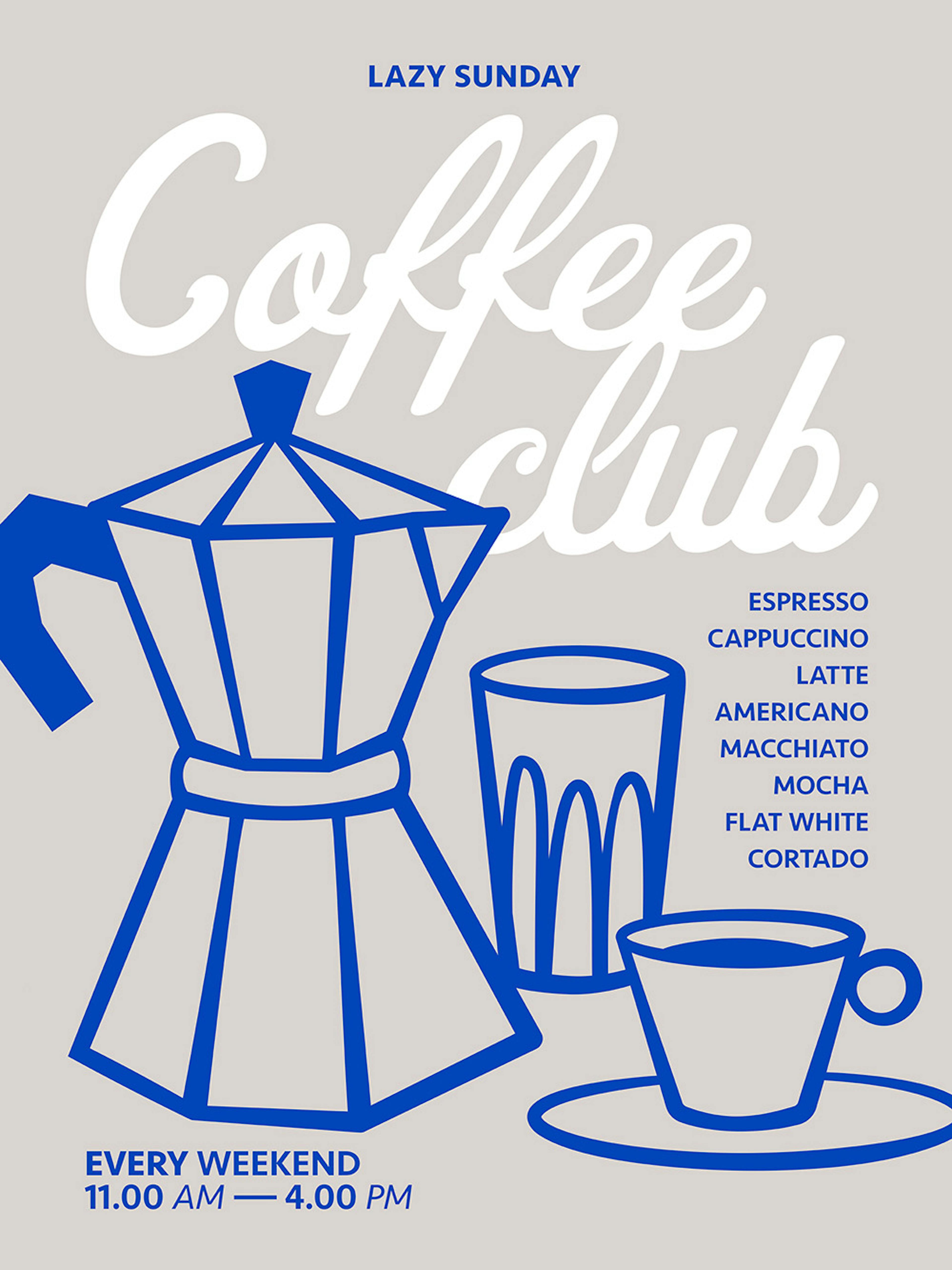 Coffee Club Plakat