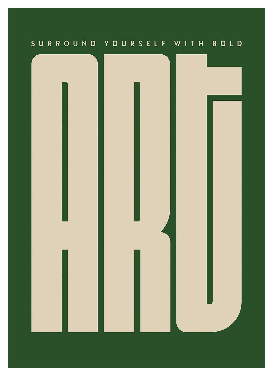 Bold Art Poster (21x30 cm)- Tipografia