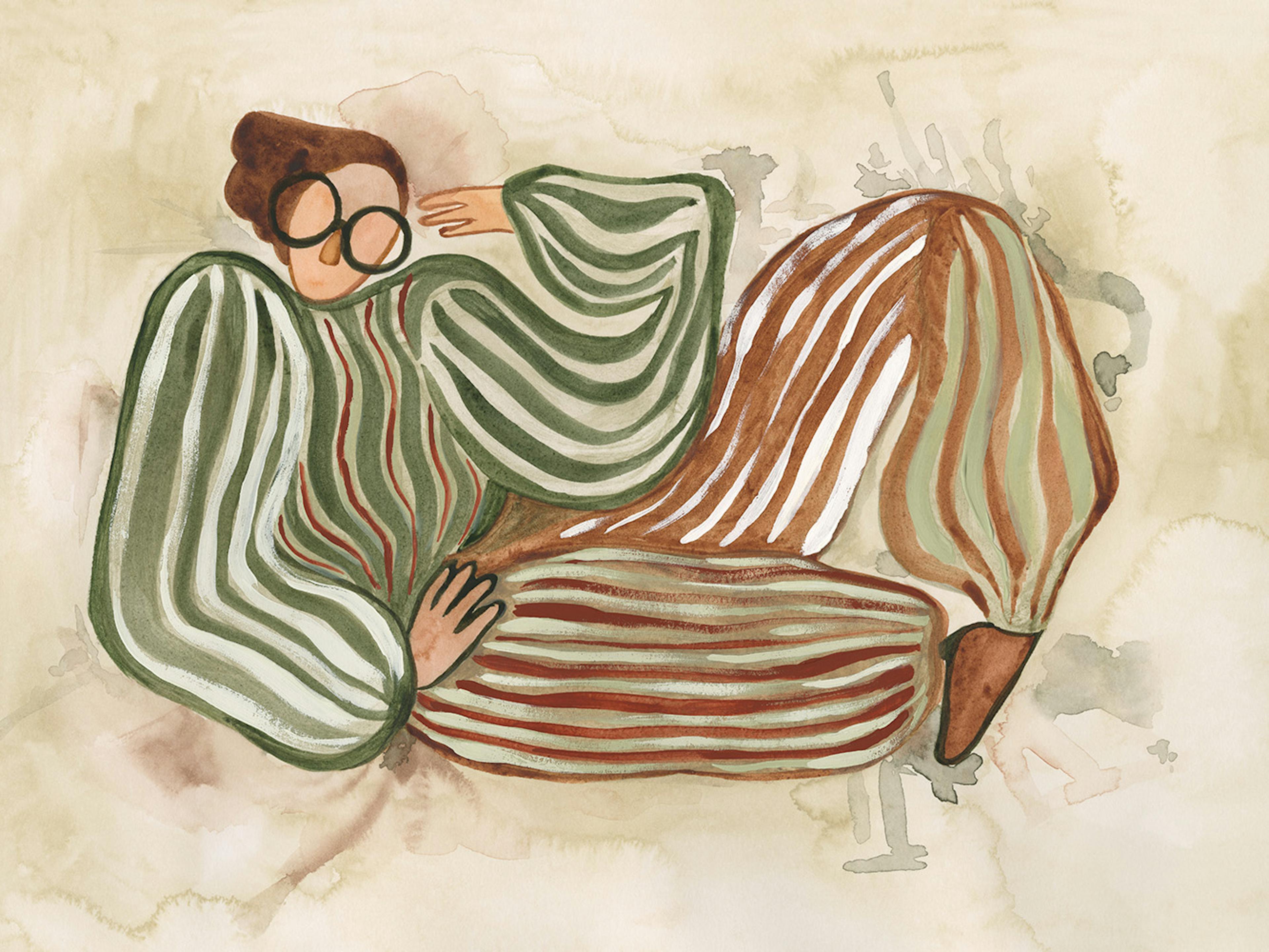 Stripe a Pose Print
