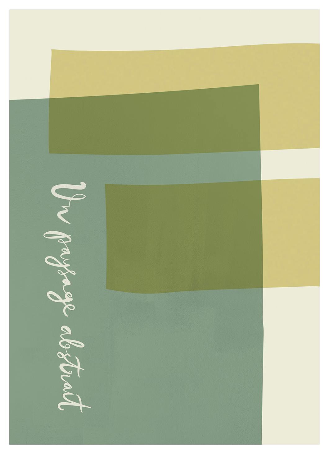 Un Paysage Abstrait Print (30x40 cm)