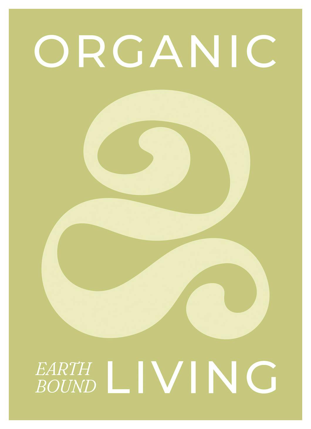 Organic Living Affiche (21x30 cm) - Affiches art graphique