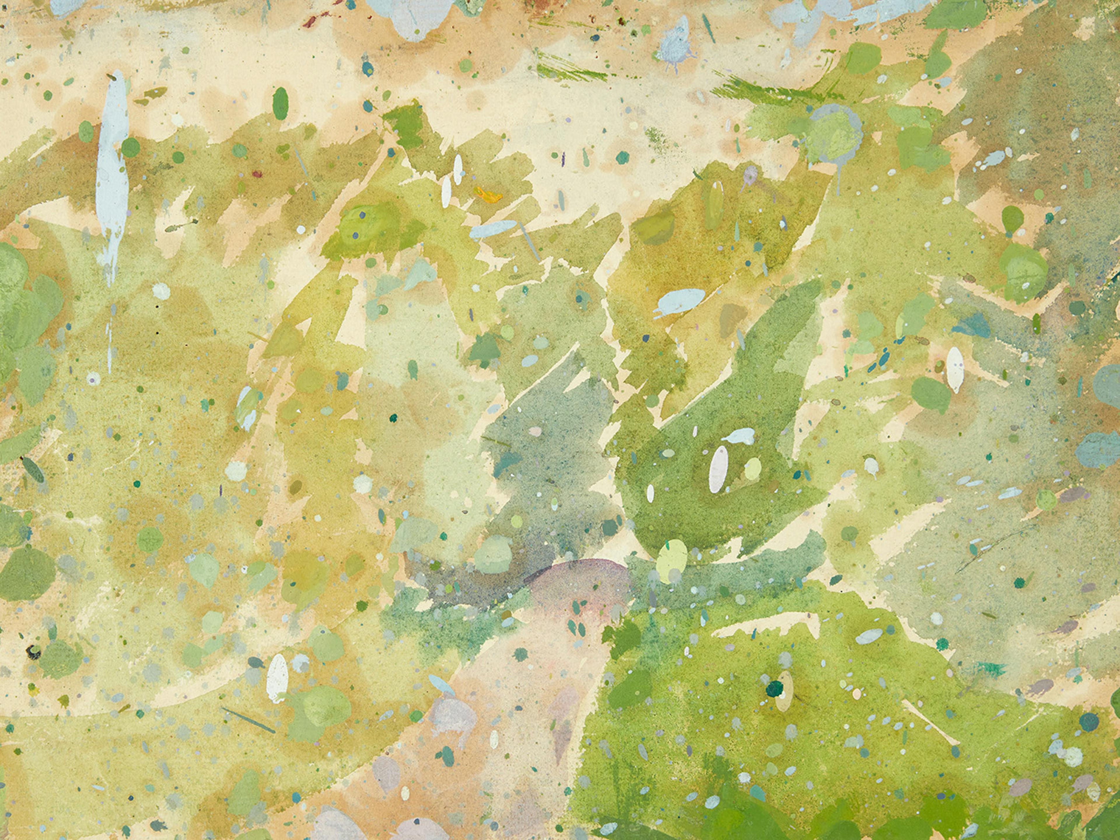 Edvard Weie - Color Study for Road through the Forest Print