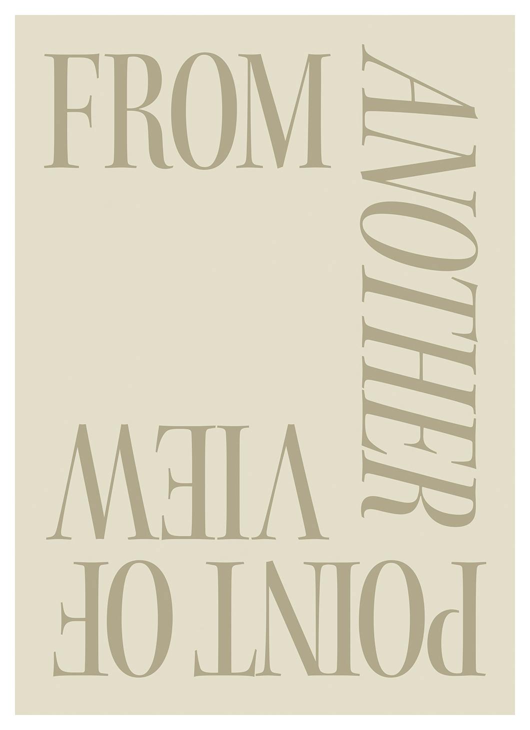 Point of View Affiche (50x70 cm) - Affiches typographiques