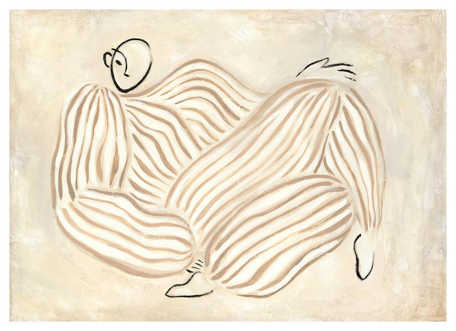 Figure in Beige Poster (50x70 cm)