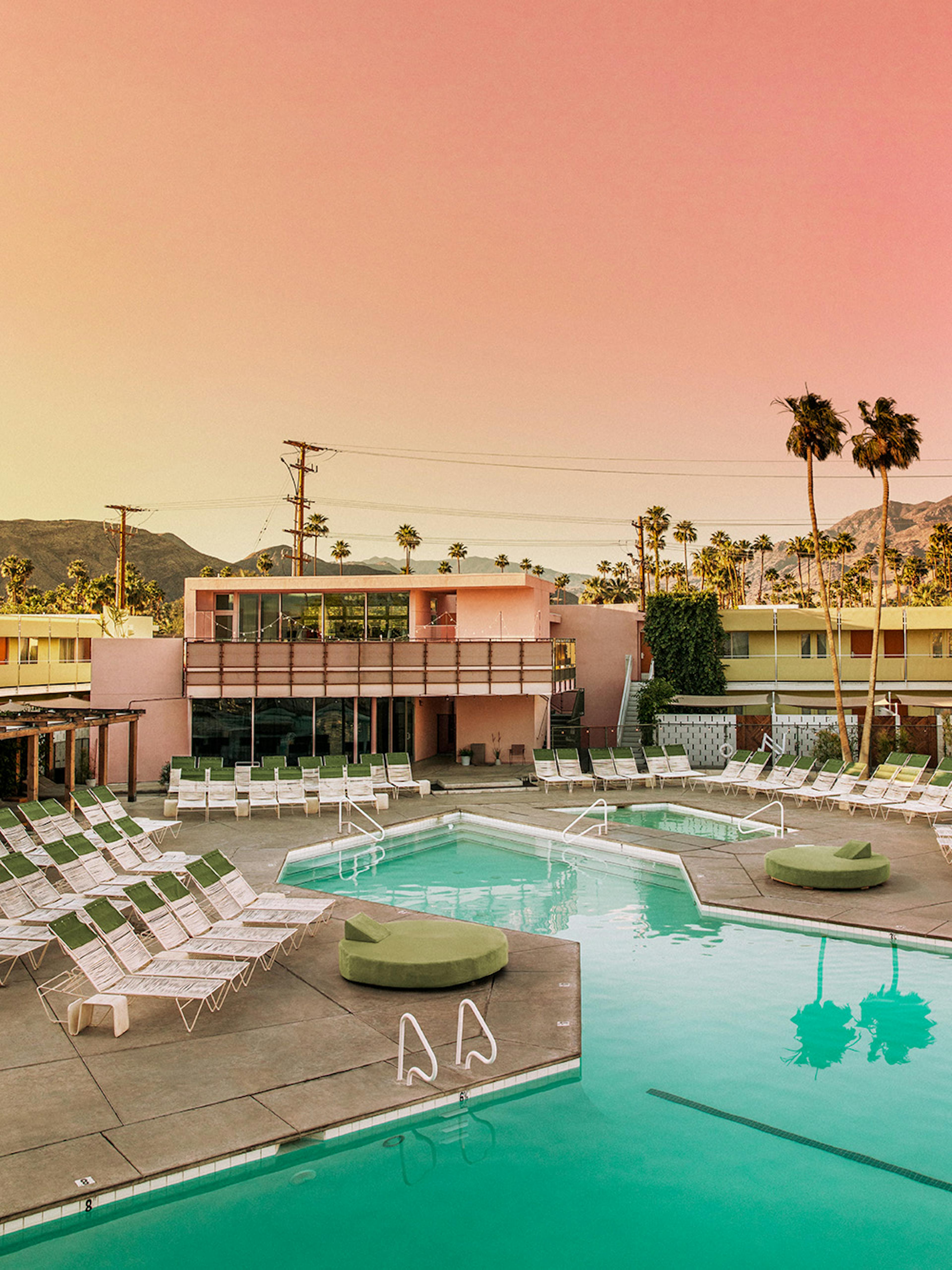 Pink Sky Resort Poster