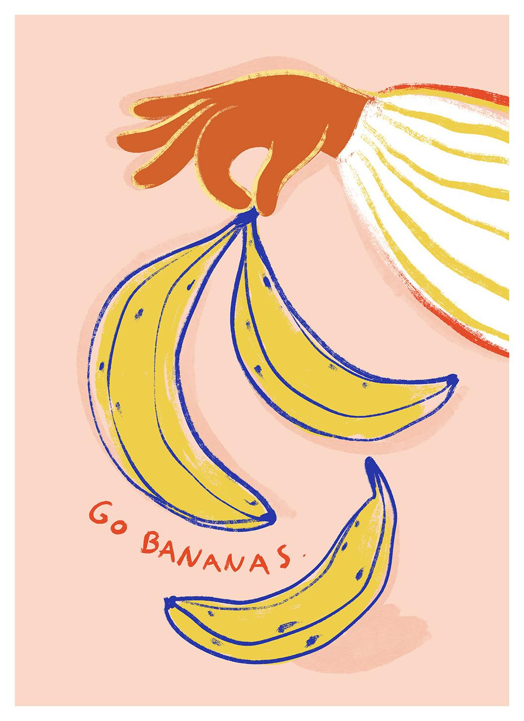 Go Bananas Print (30x40 cm)