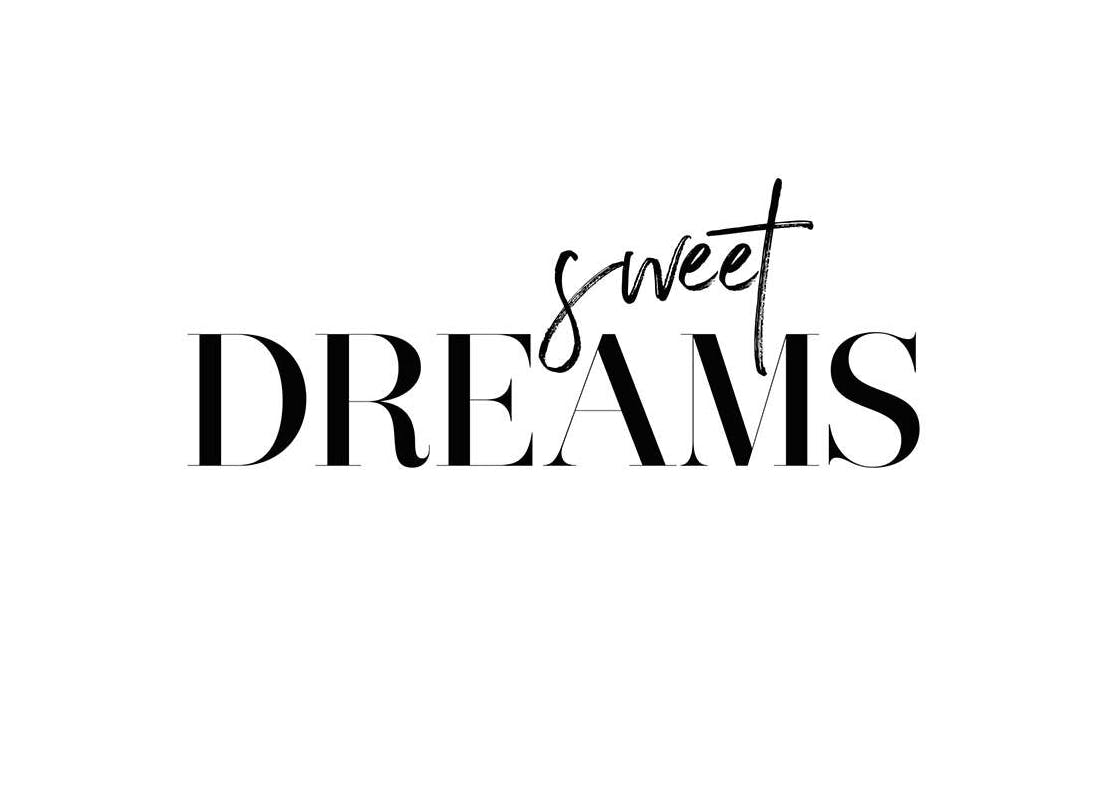 Dreams Affiche (50x70 cm) - Affiches typographiques et citations