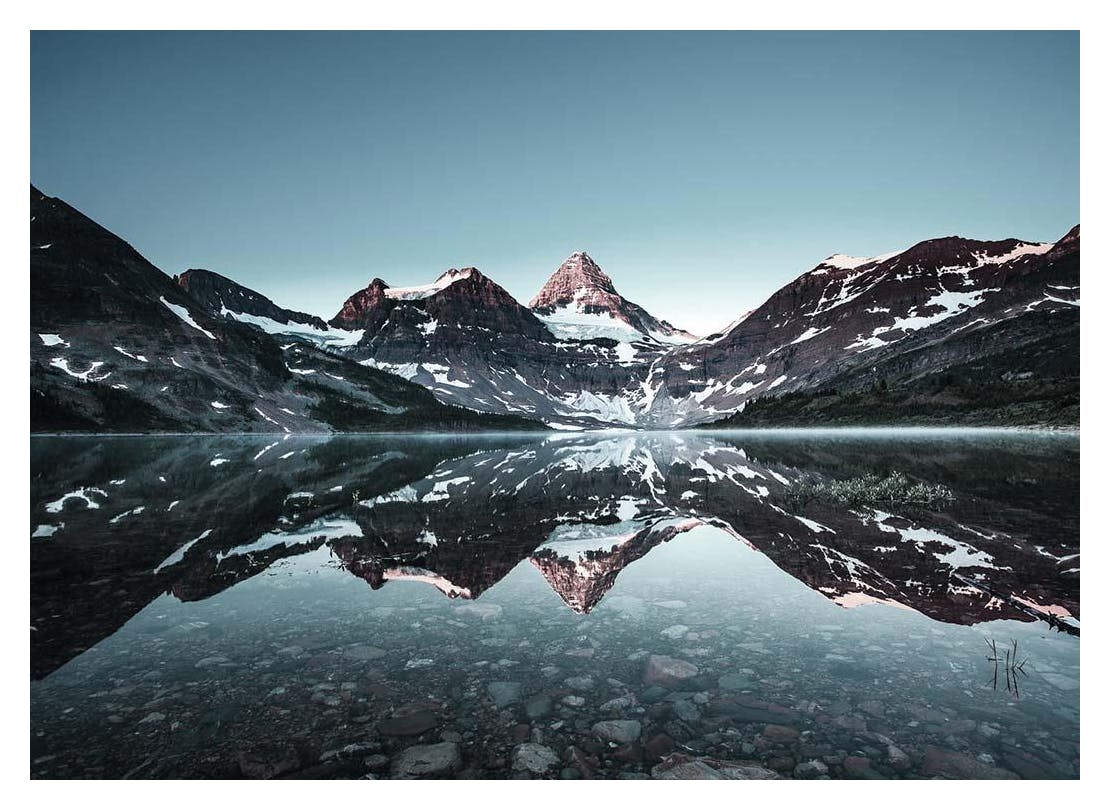 Mountain Reflection, Poster (30x40 cm) -  Bilder mit Naturmotiven