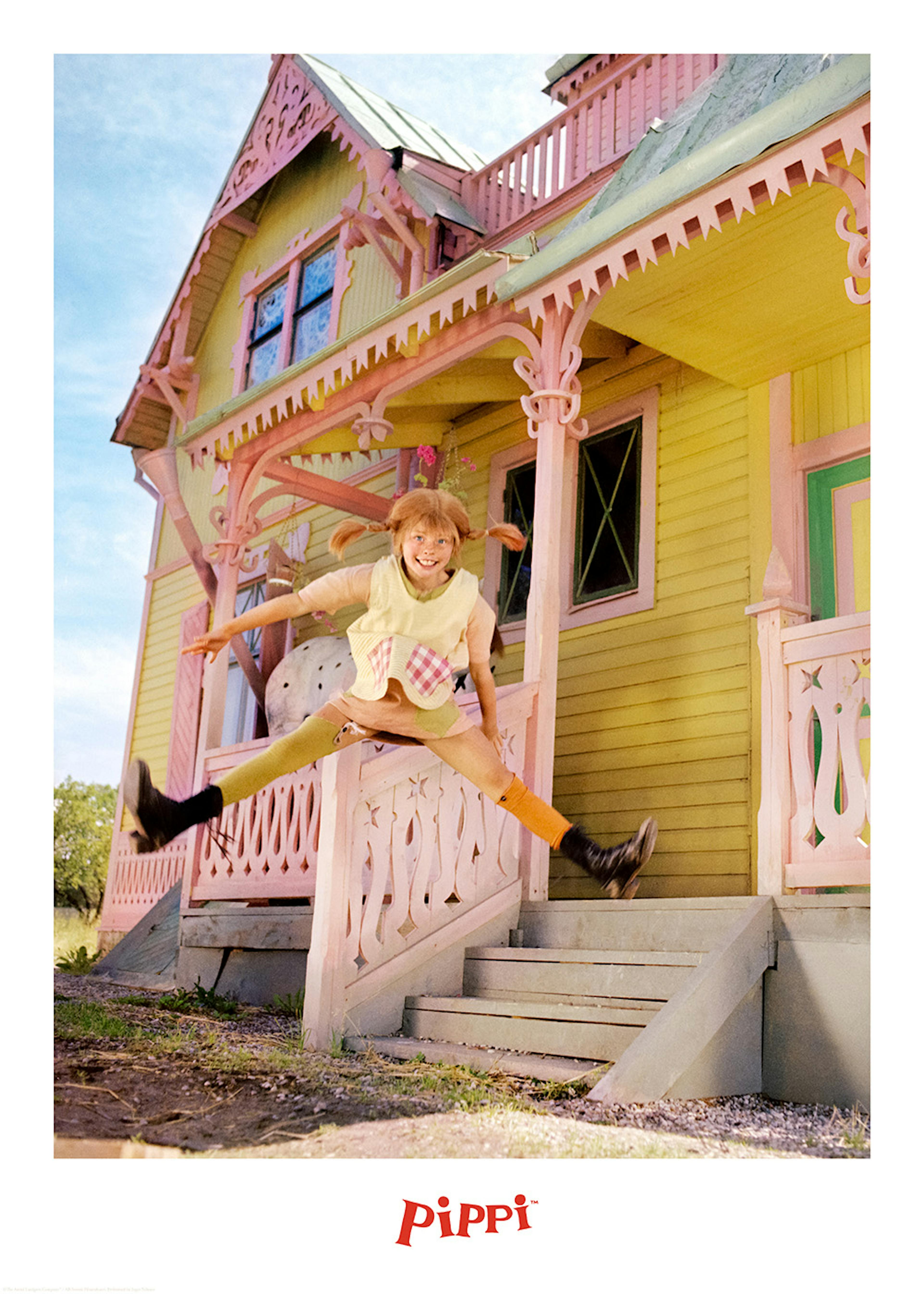 Pippi Longstocking Jumping Print 0