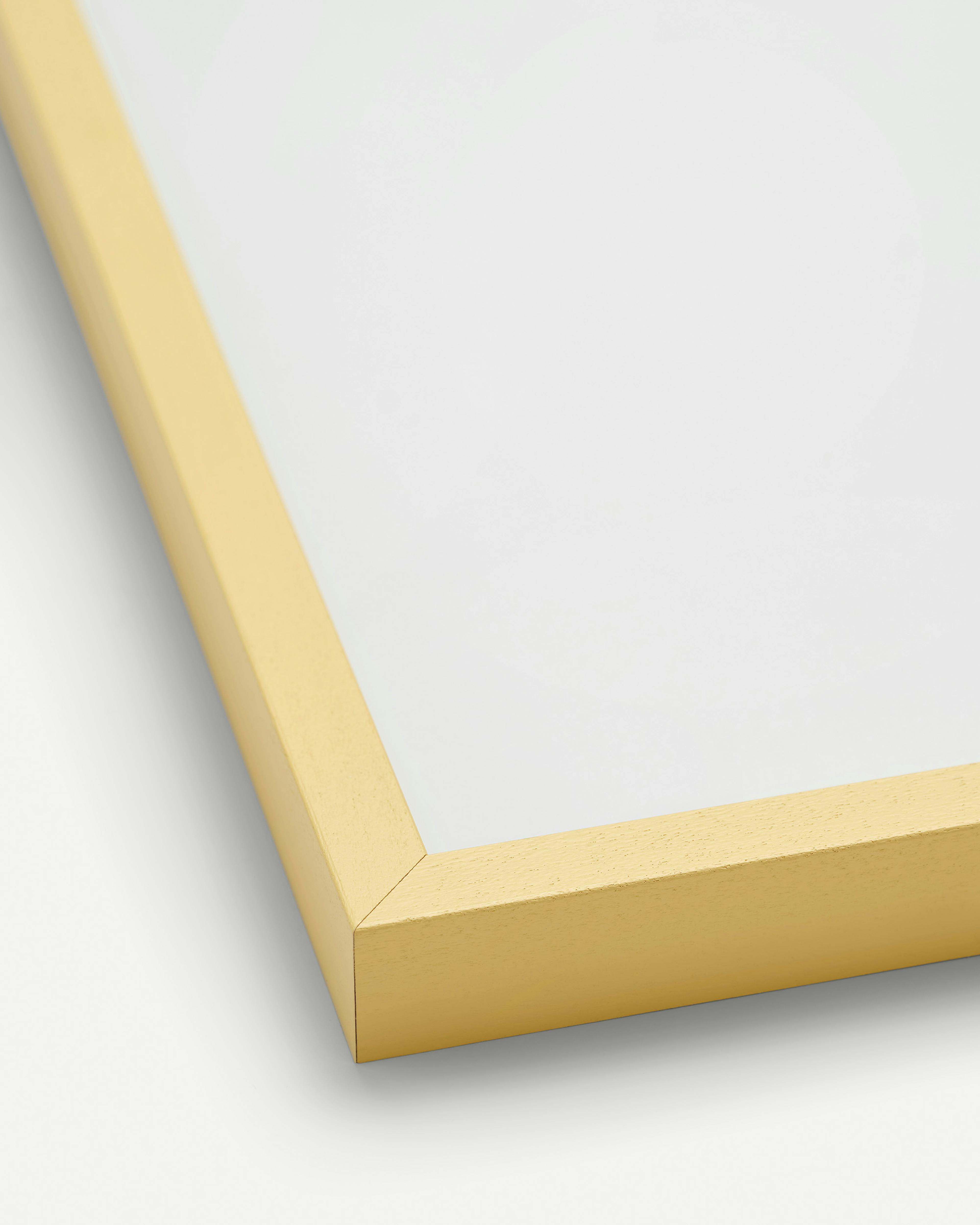Yellow picture frame, 12" x 16" in