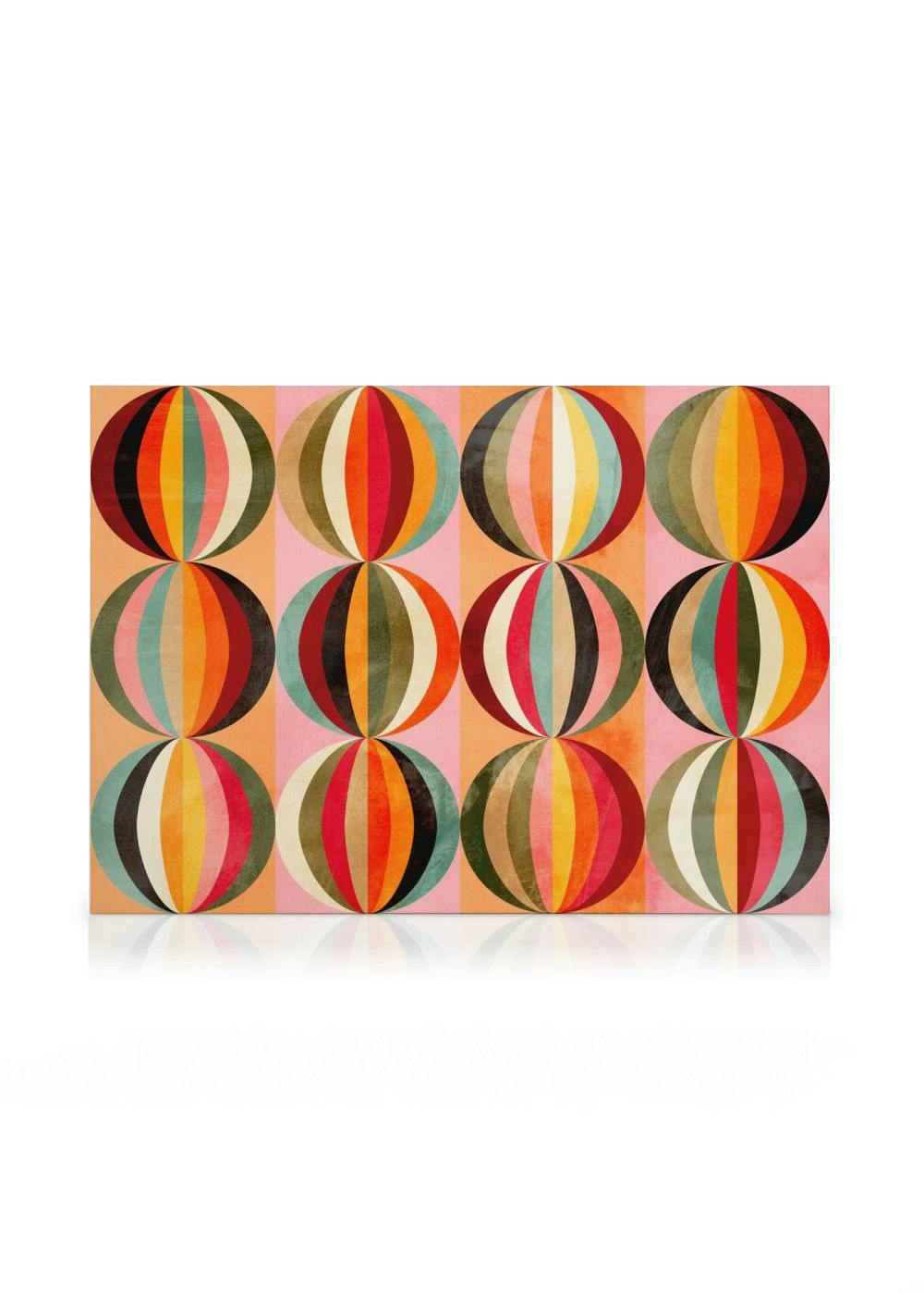 Chromatic Carnival Obraz na plátne (100x140 cm - Dubový rám)