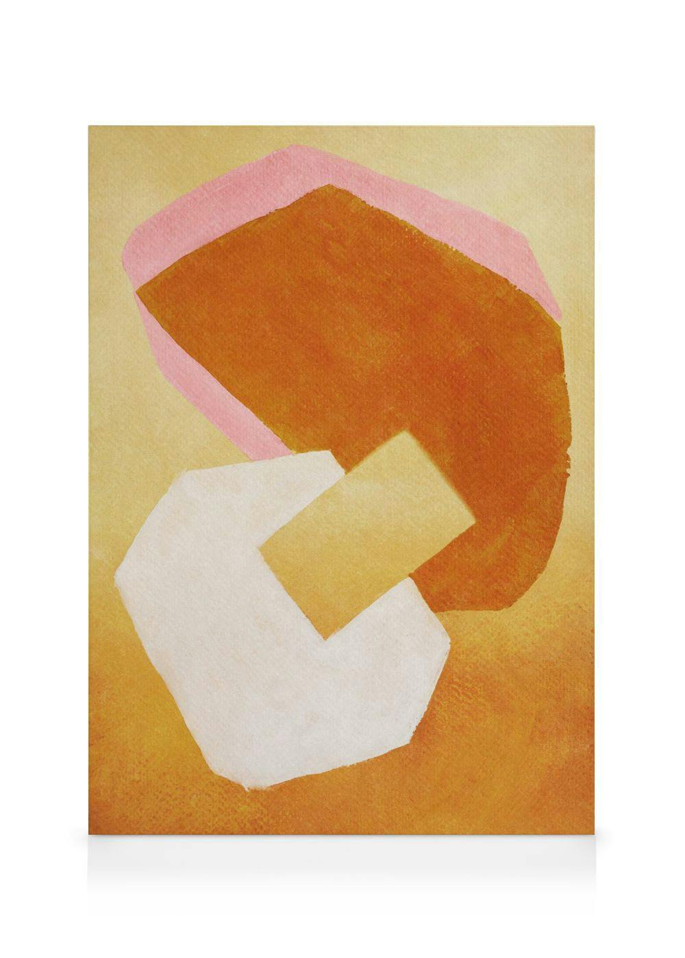 Shifting Shapes Kanvaasi (100x140 cm - Puukehys Tammi)  Maalaukset