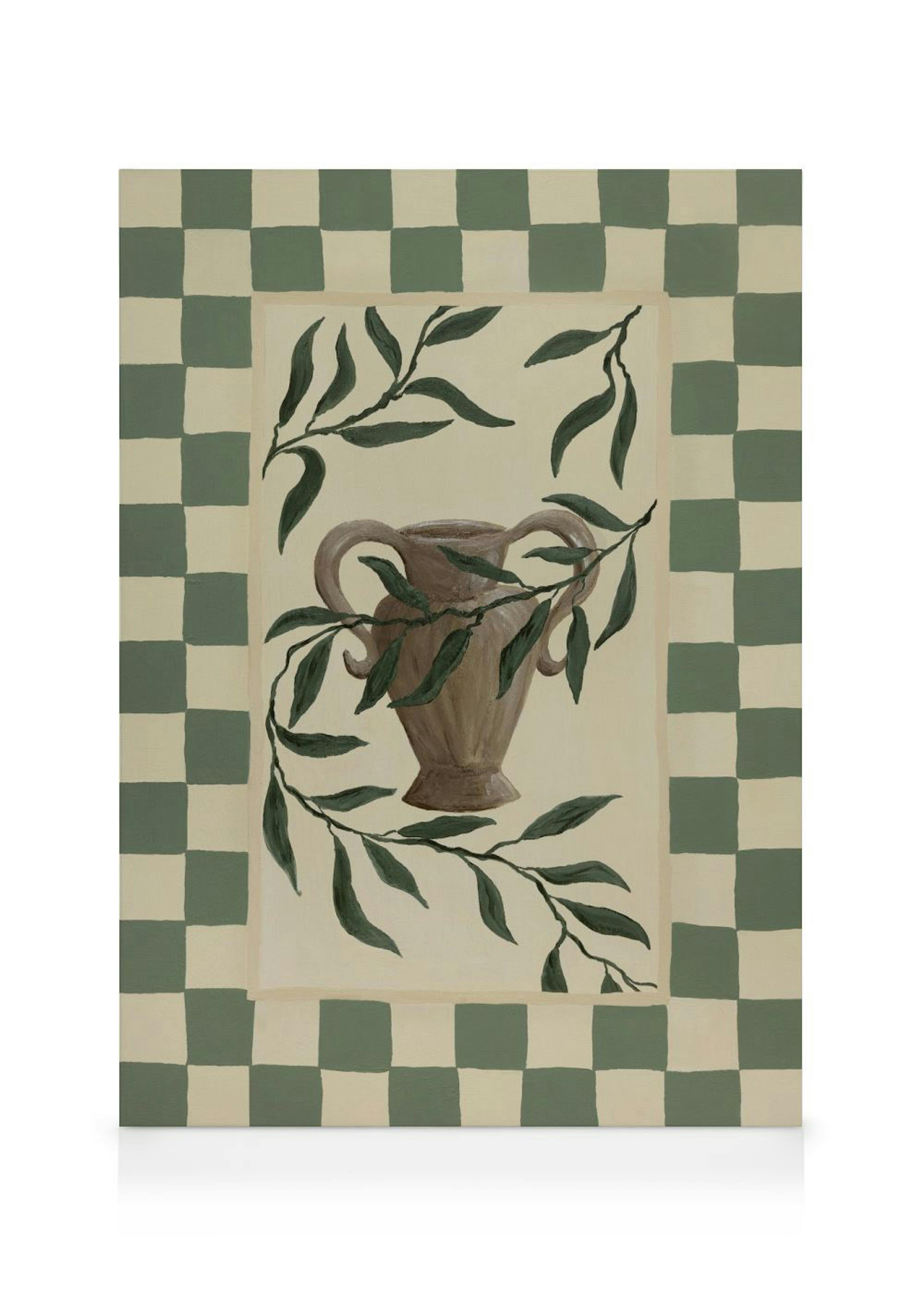 Checkered Botanical Canvas 0