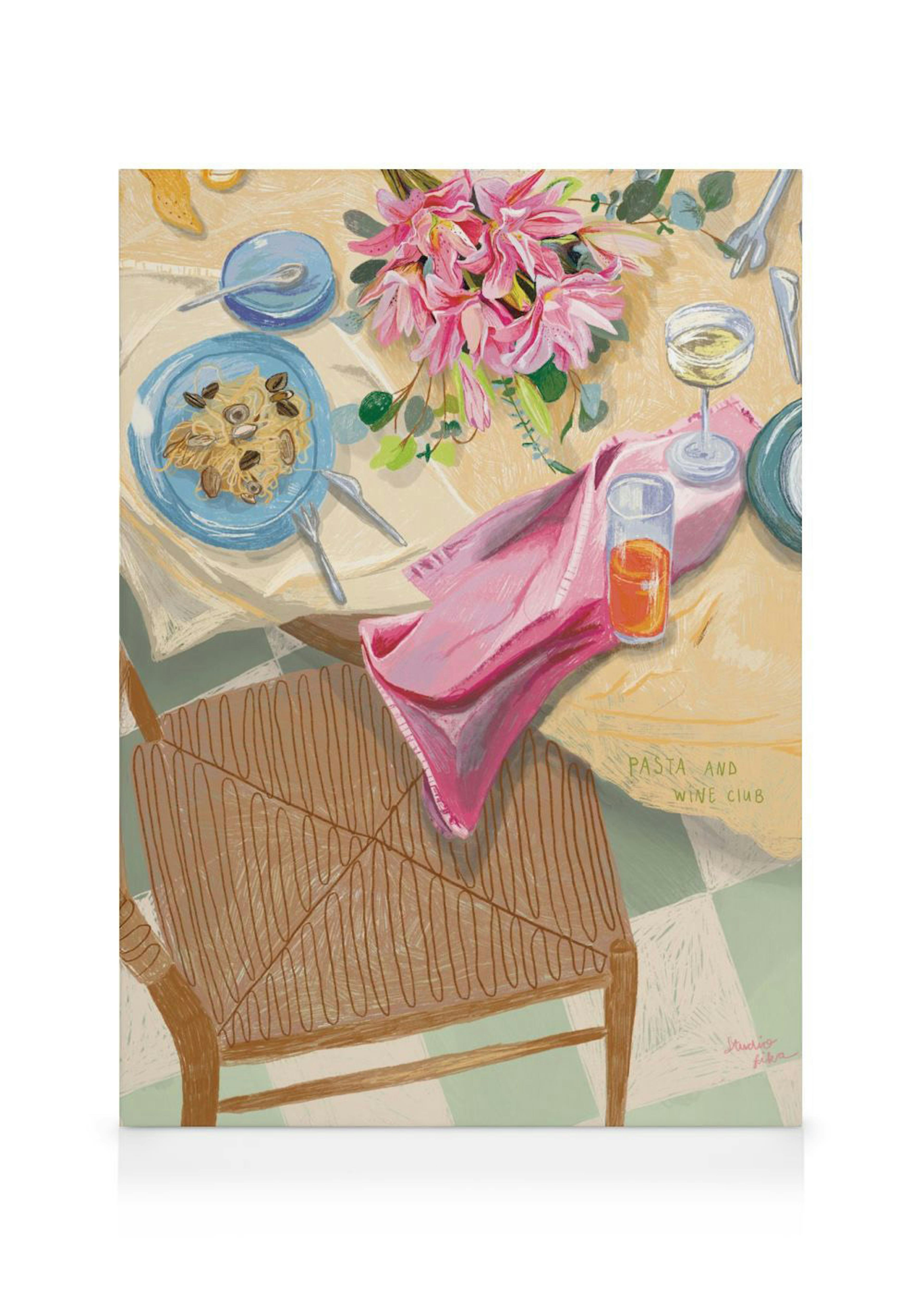 Loïs Langenberg - Pasta and Wine Club Canvastavla 0