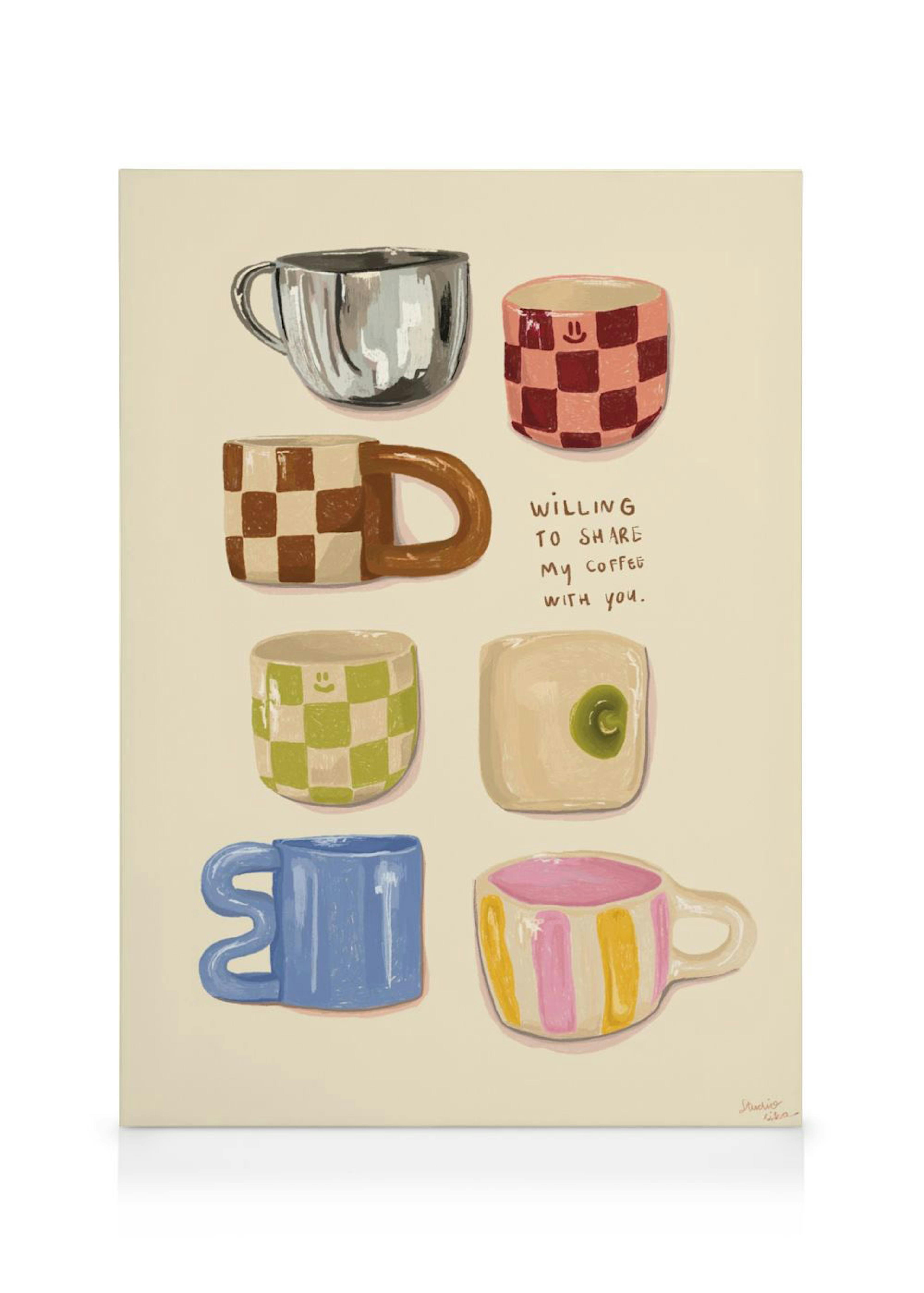 Loïs Langenberg - Willing to share my Coffe with you Canvas 0