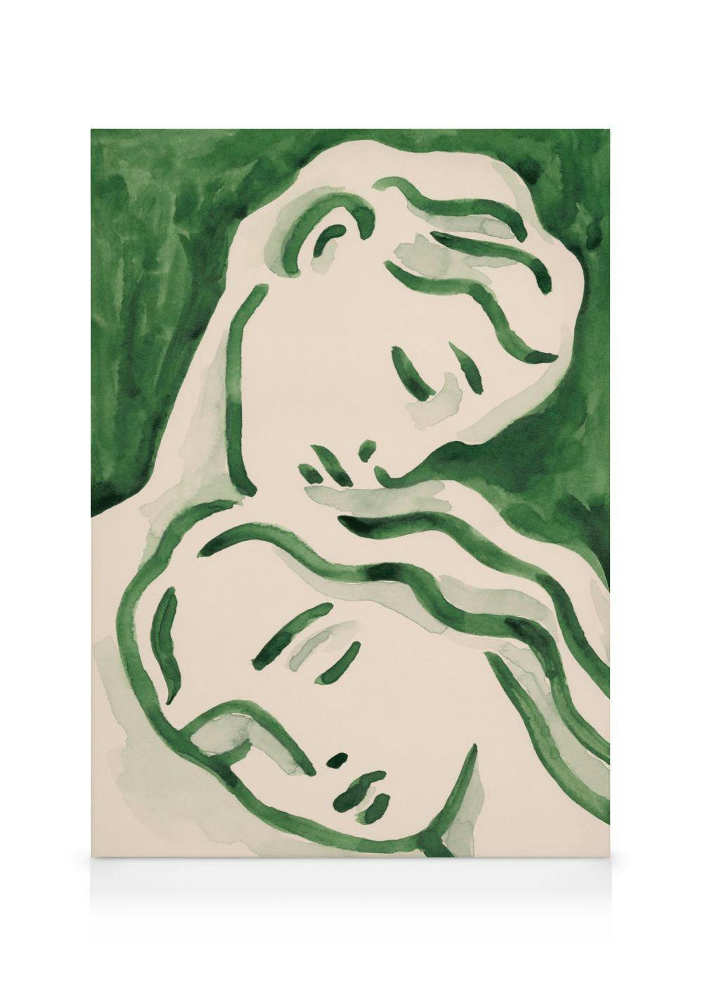 Canvas Prints Infatuation Canvas print (100x140 cm - Oak Frame)