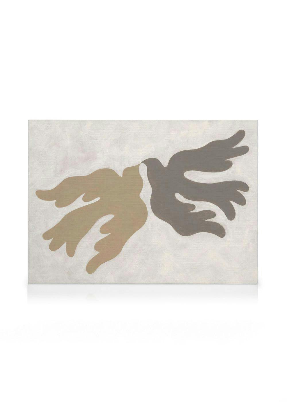 Canvas Prints Reflecting Doves Canvas print (100x140 cm)