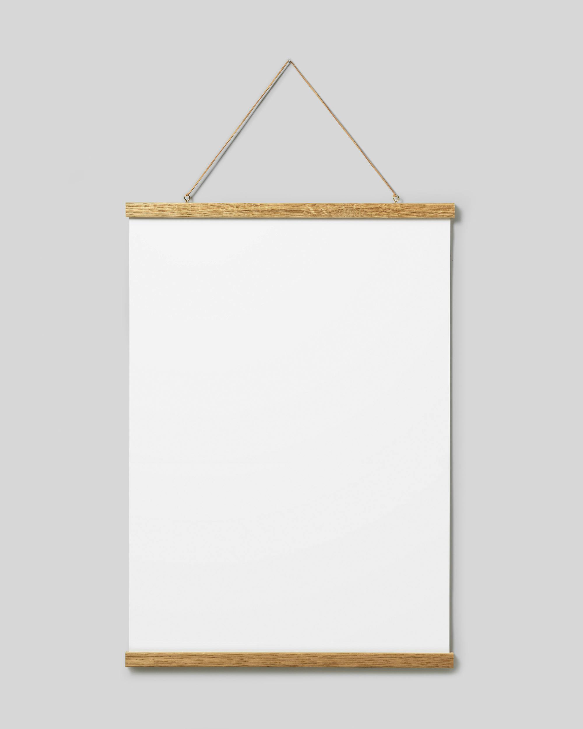 Porte affiche chêne 51 cm, fixation magnétique (51 cm)
