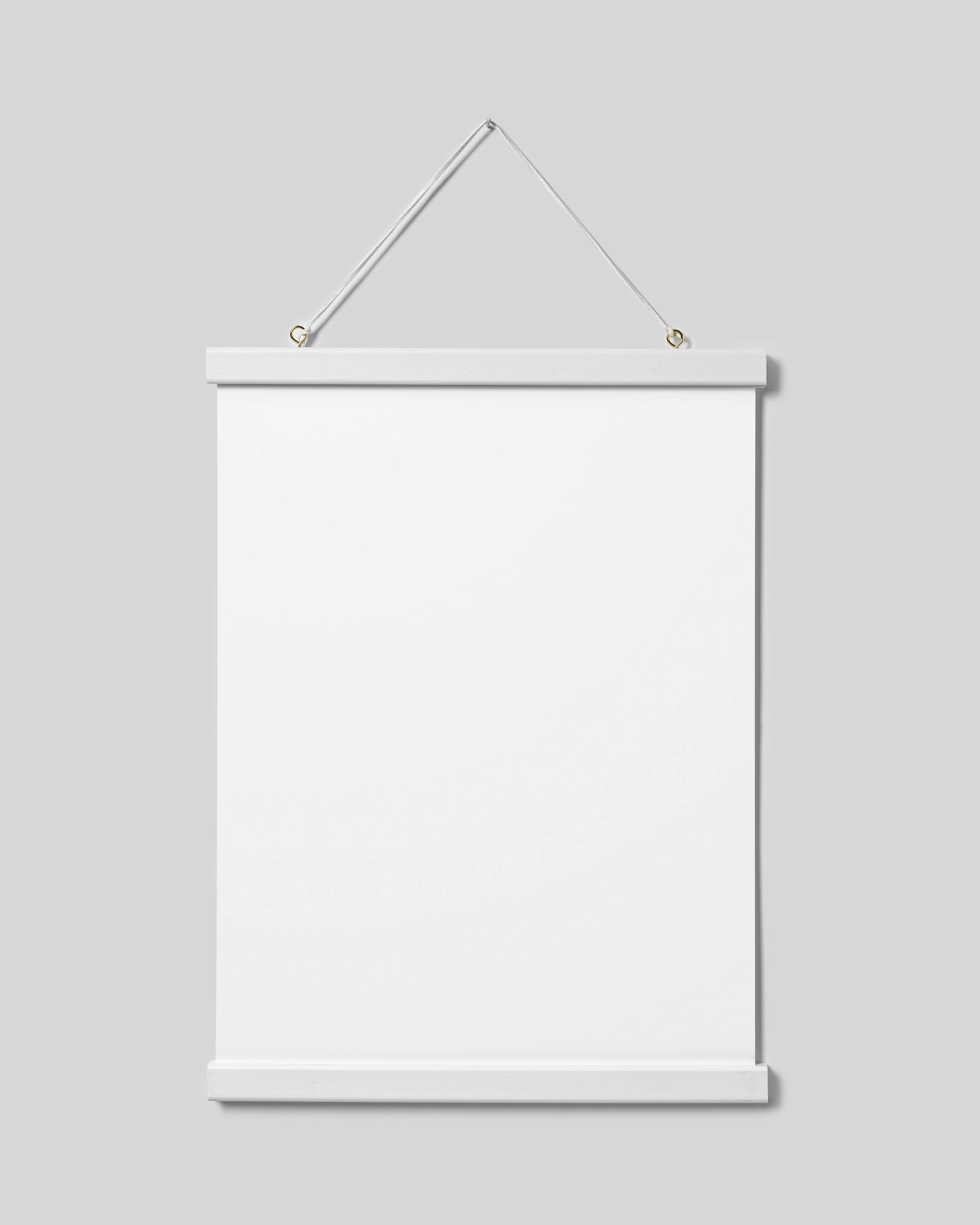 Julistelista valkoinen 31 cm, magneettikiinnike