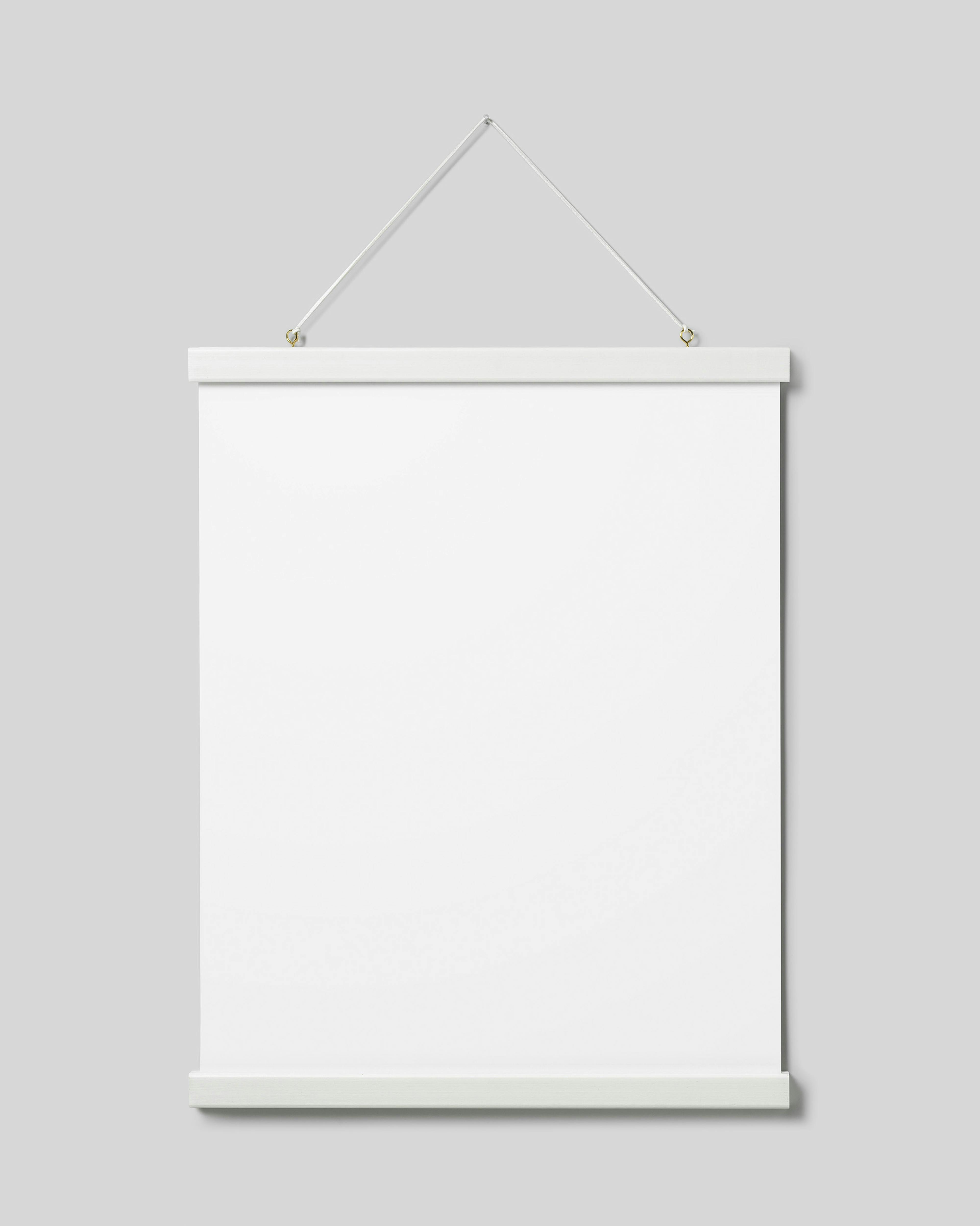 Poster hanger white 41 cm, magnet fastener
