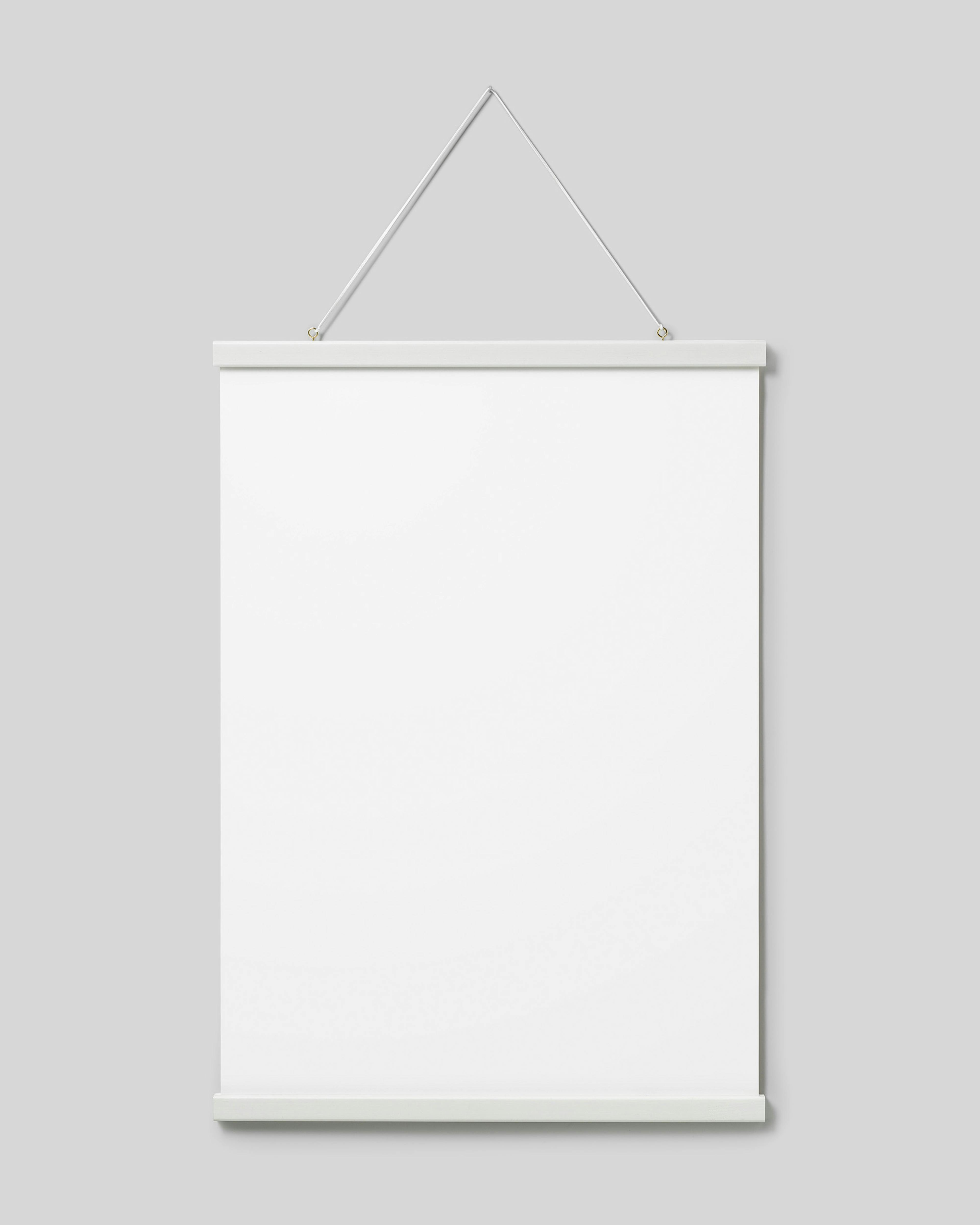 Poster hanger white 20" in, magnet fastener