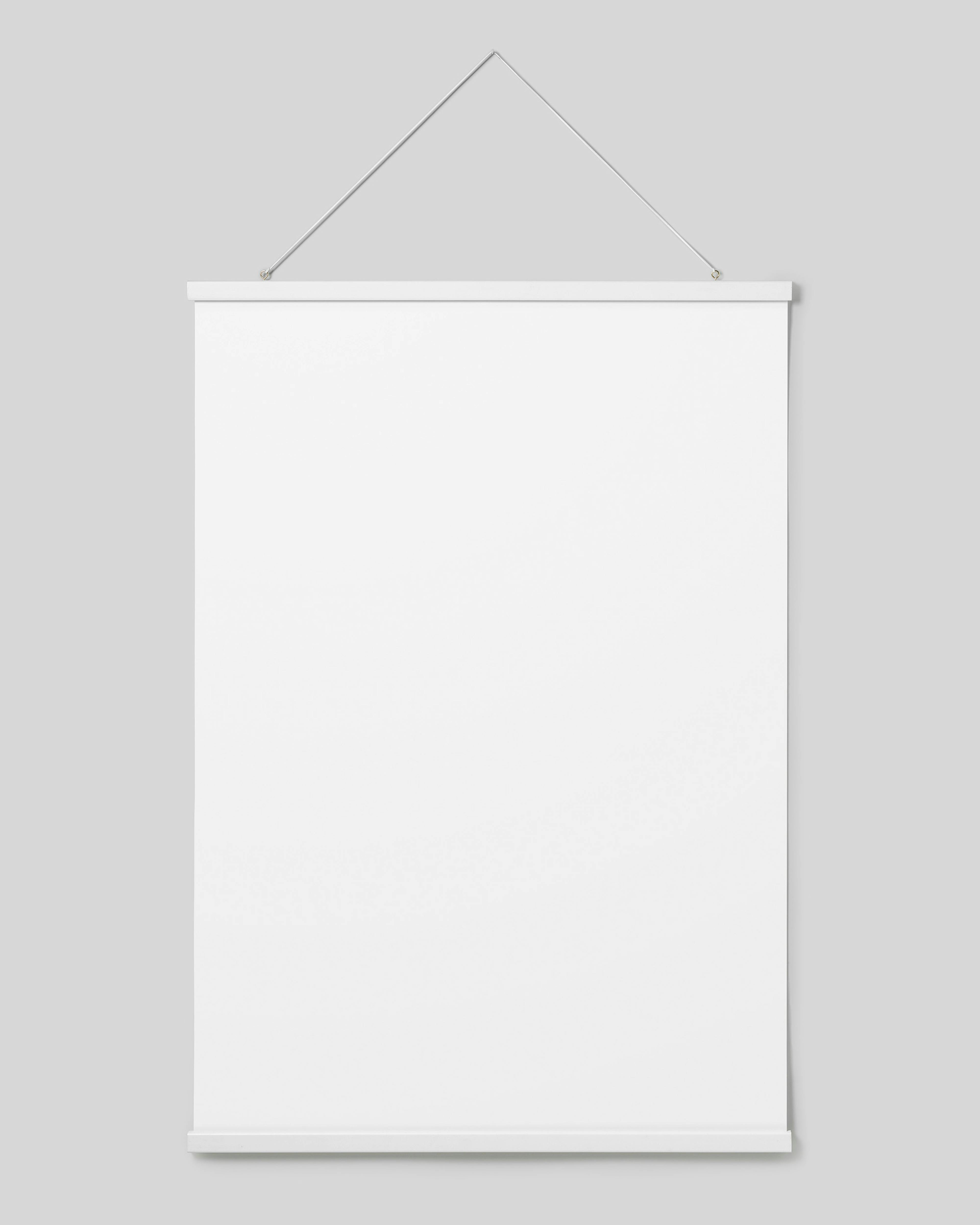 Posterhouder wit 71 cm, magneetbevestiging