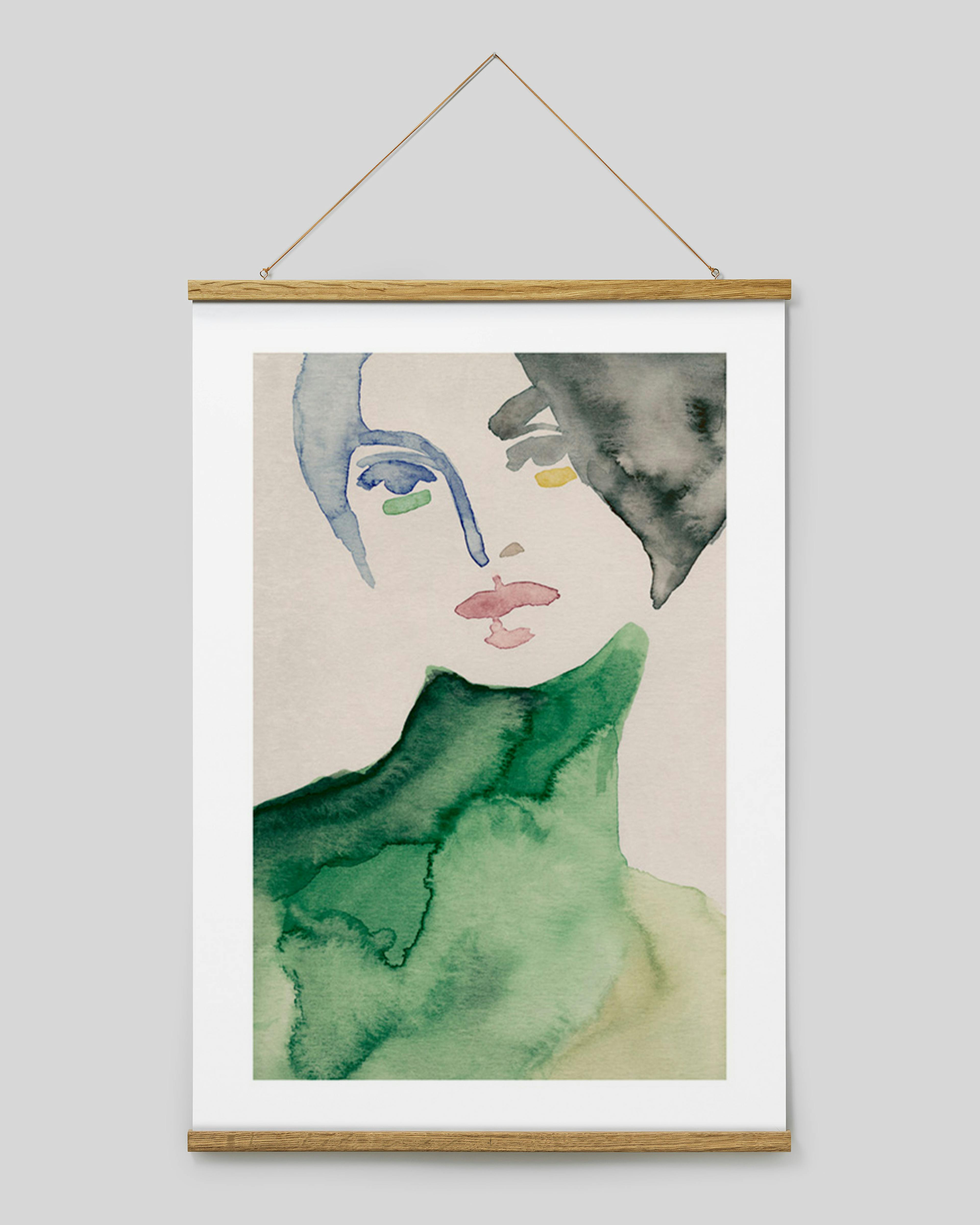 Posterleiste Eiche 71 cm, Magnetbefestigung