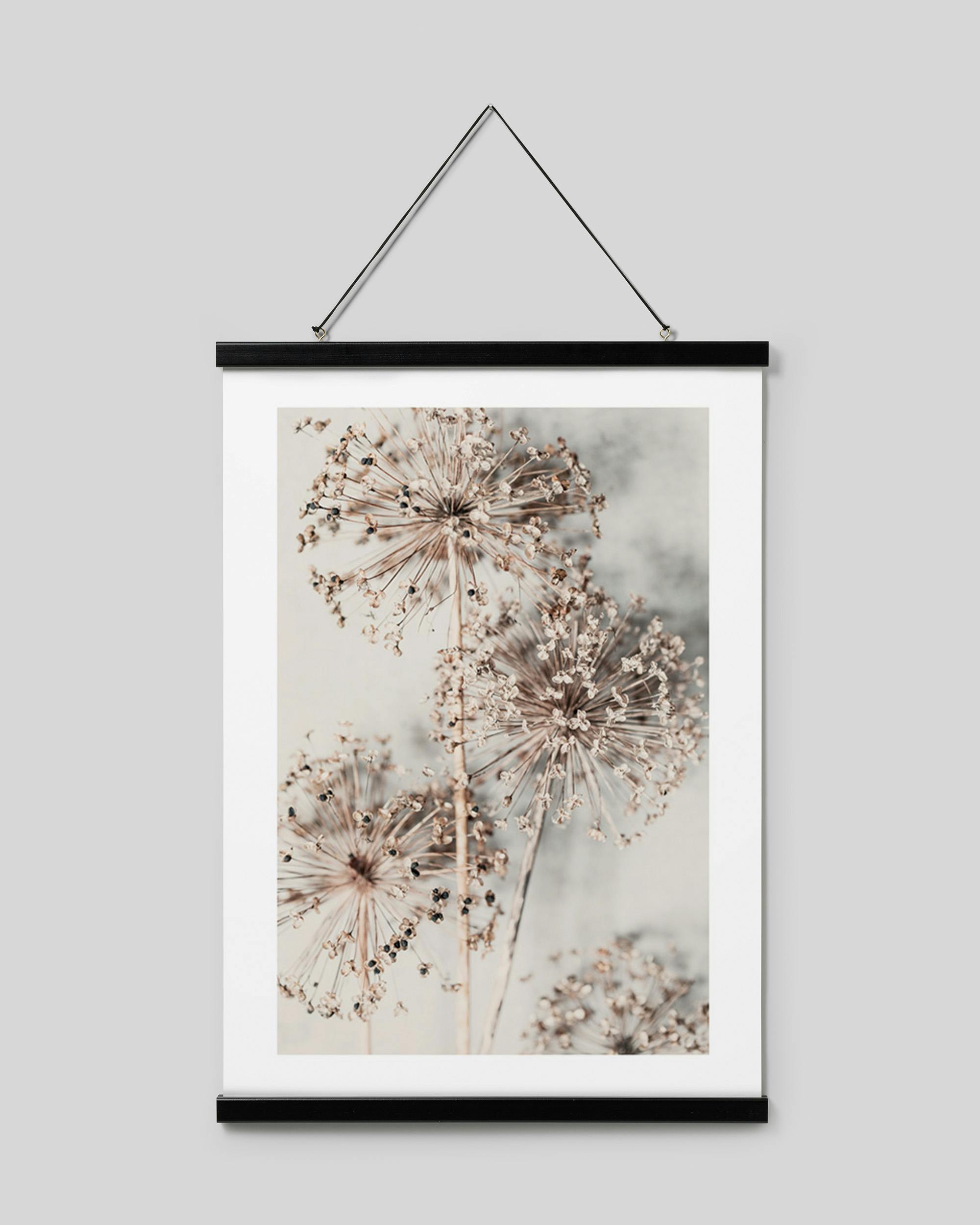 4 Stecche Per Poster In Legno 21cm - Guide Magnetiche Con Cordino, Per Foto E Opere D'Arte - Foto 6