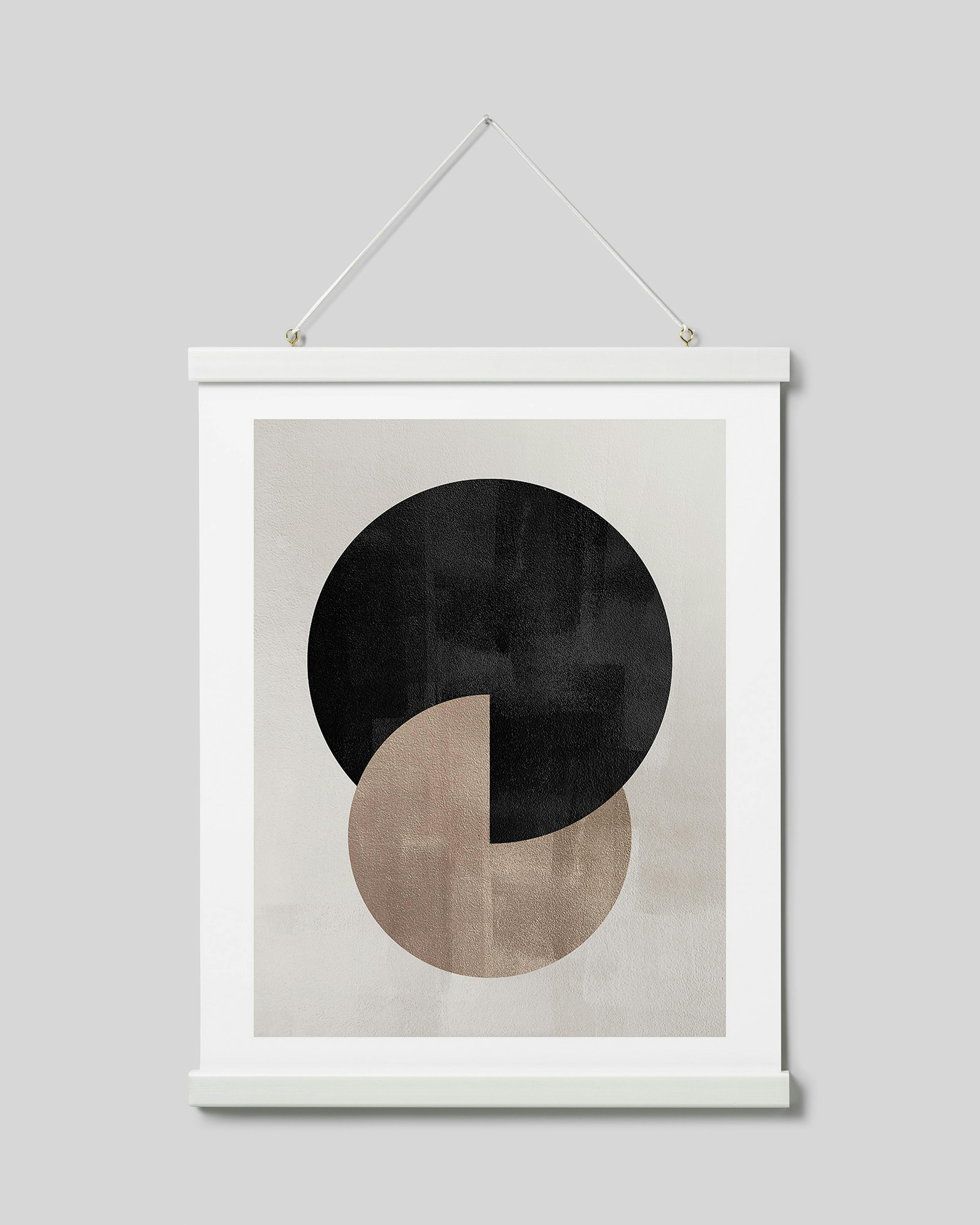 Poster hanger white 41 cm, magnet fastener