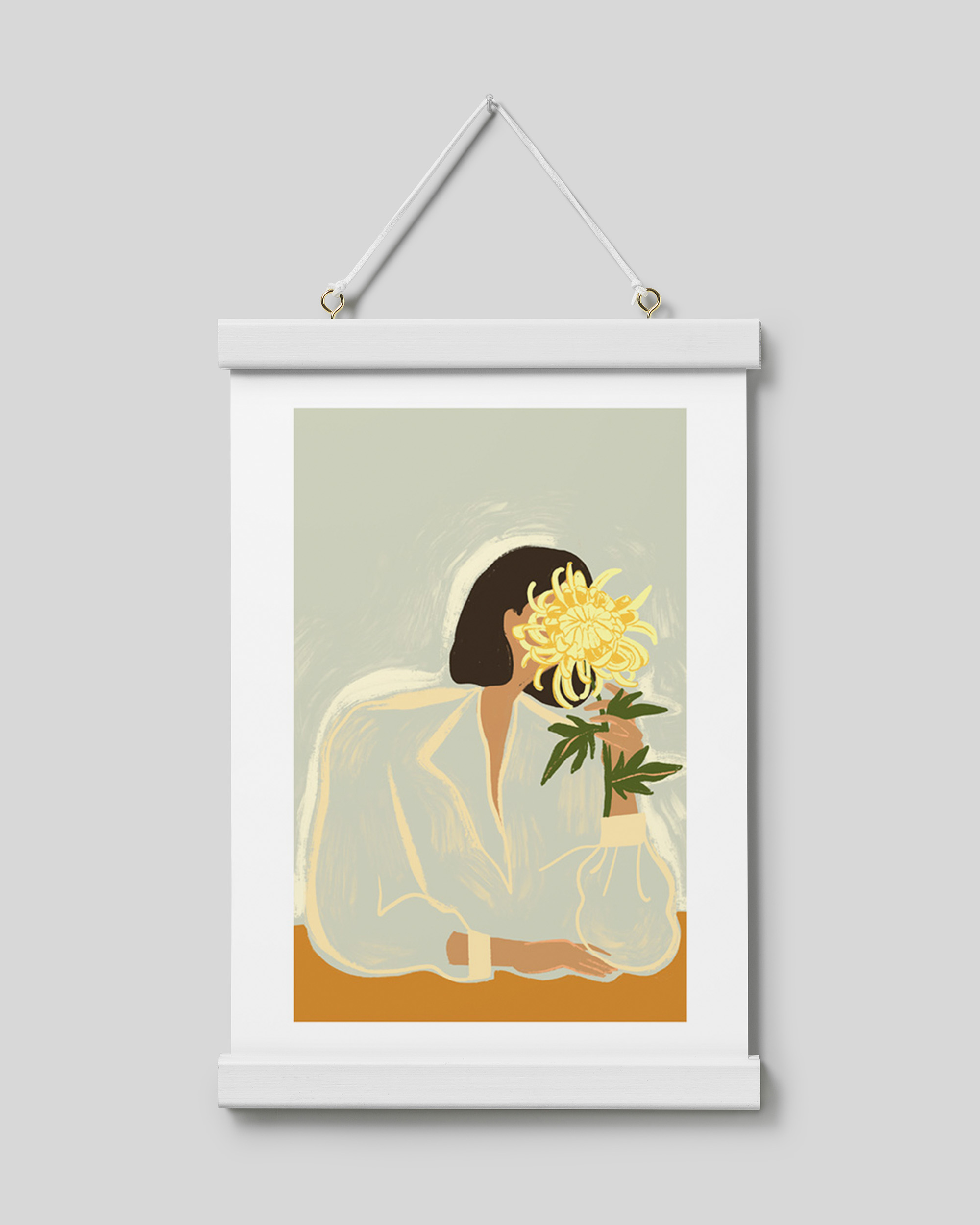 White Magnetic Poster Hanger 9